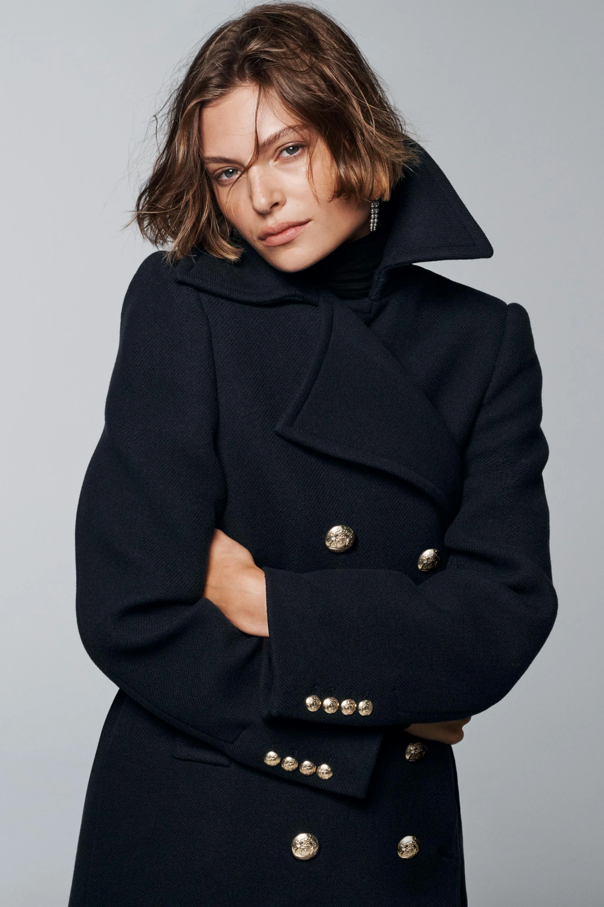 پالتو بلند با ترکیب پشم، کالکشن ZW