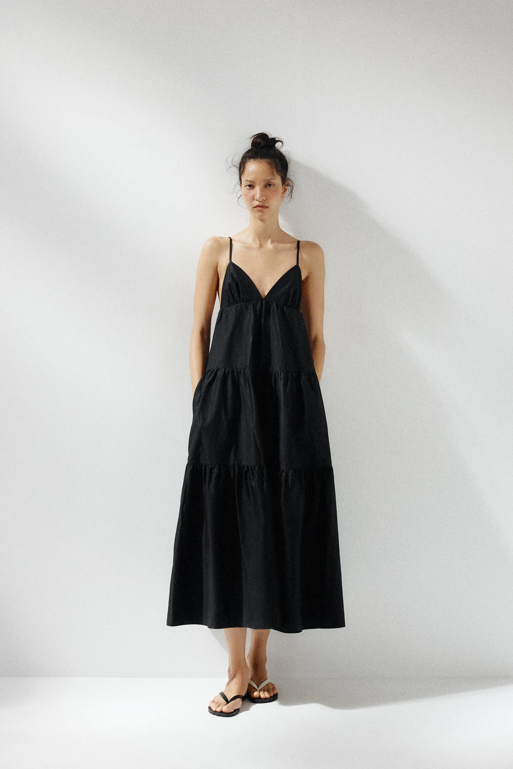 پیراهن میدی پنل دار