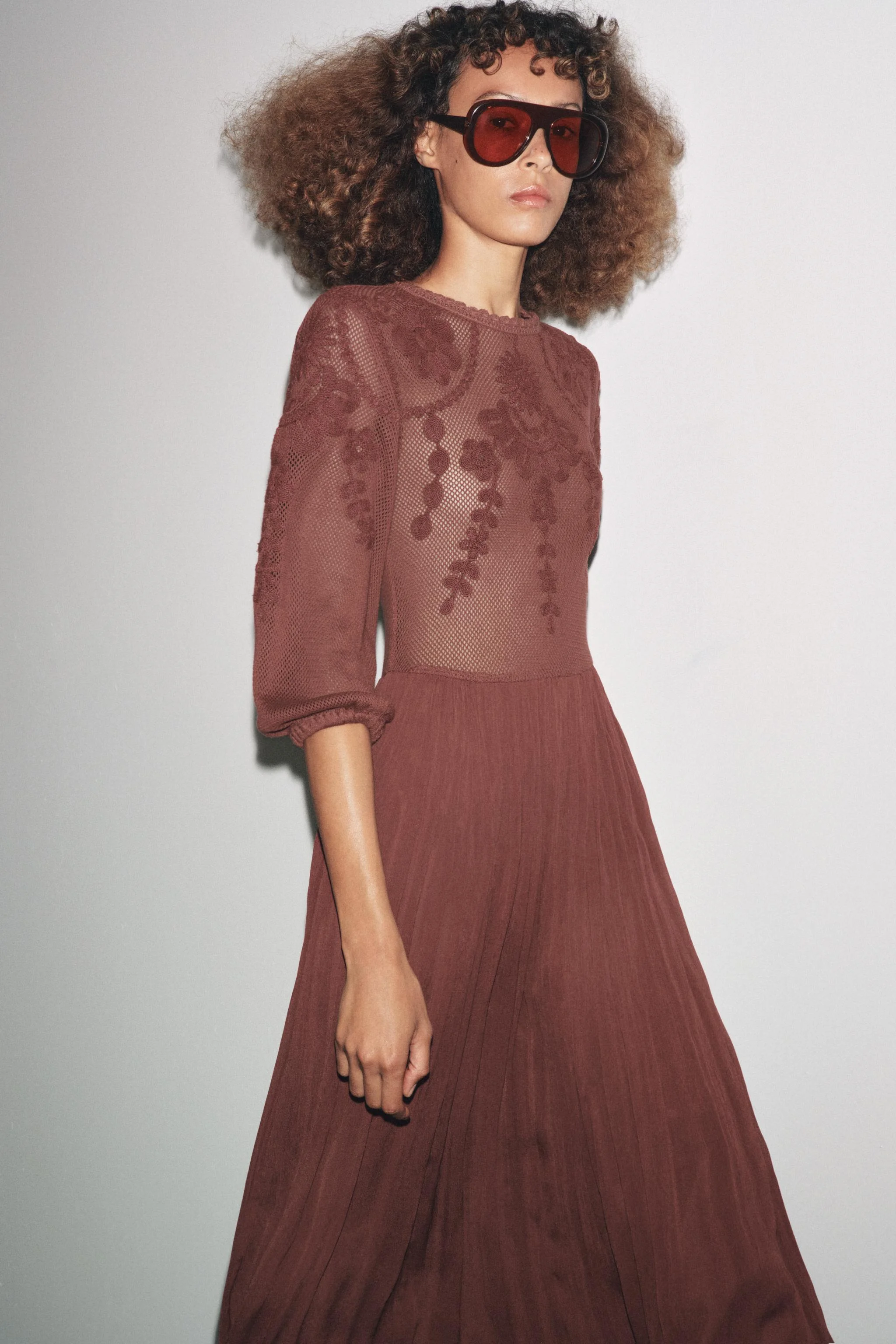 پیراهن ترکیبی زنانه ZW COLLECTION