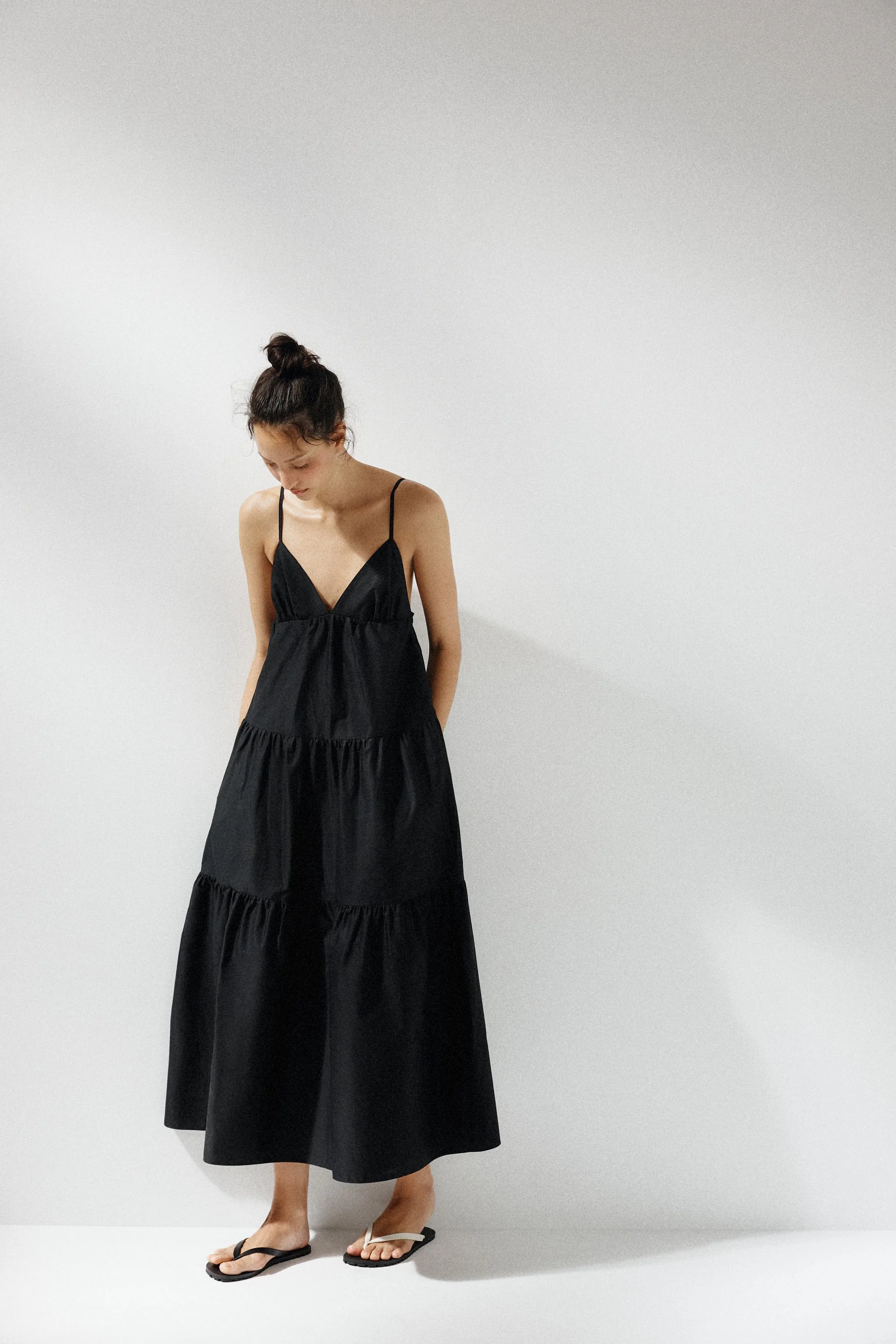 پیراهن میدی پنل دار