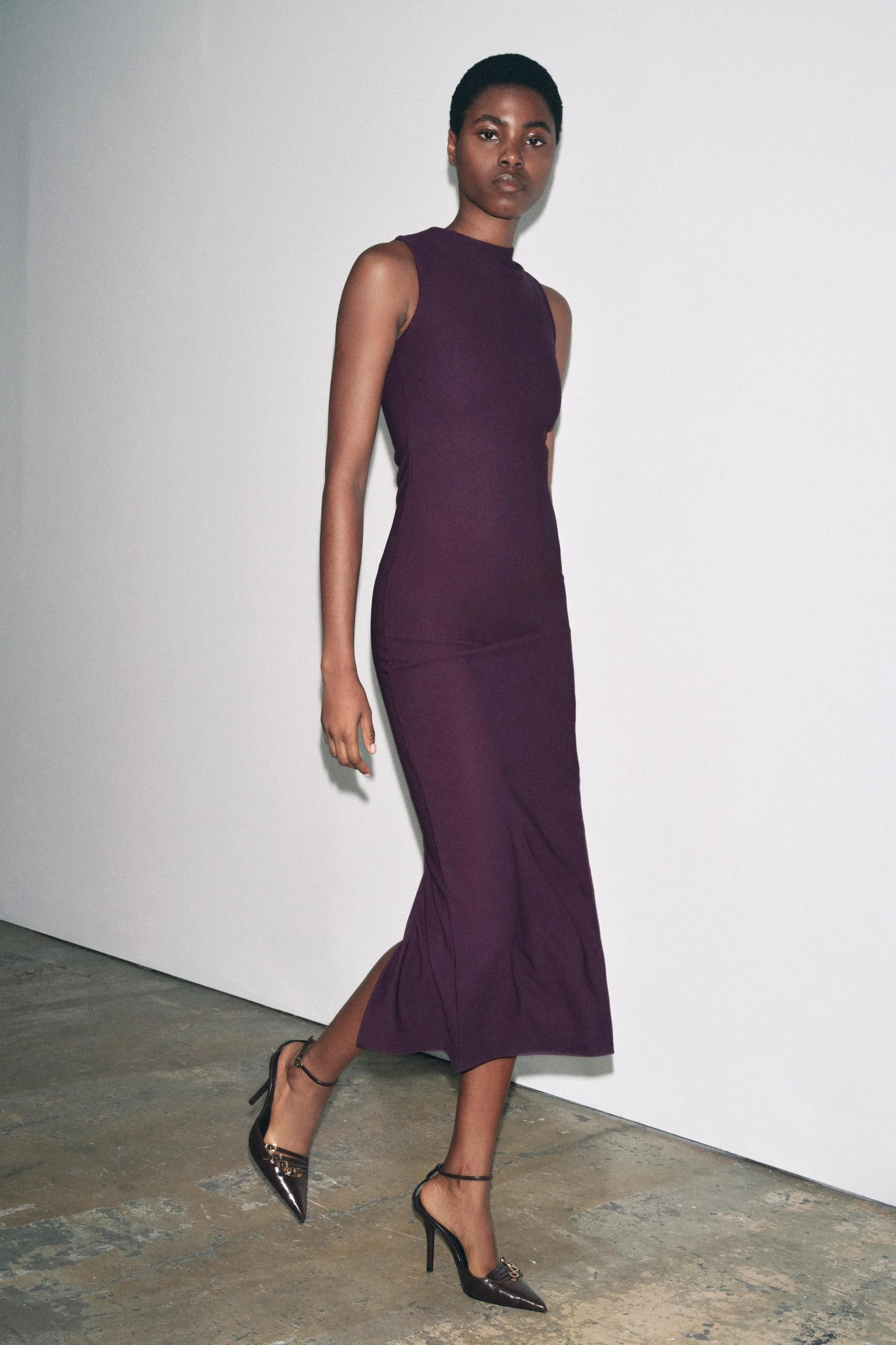 پیراهن بلند کرپ