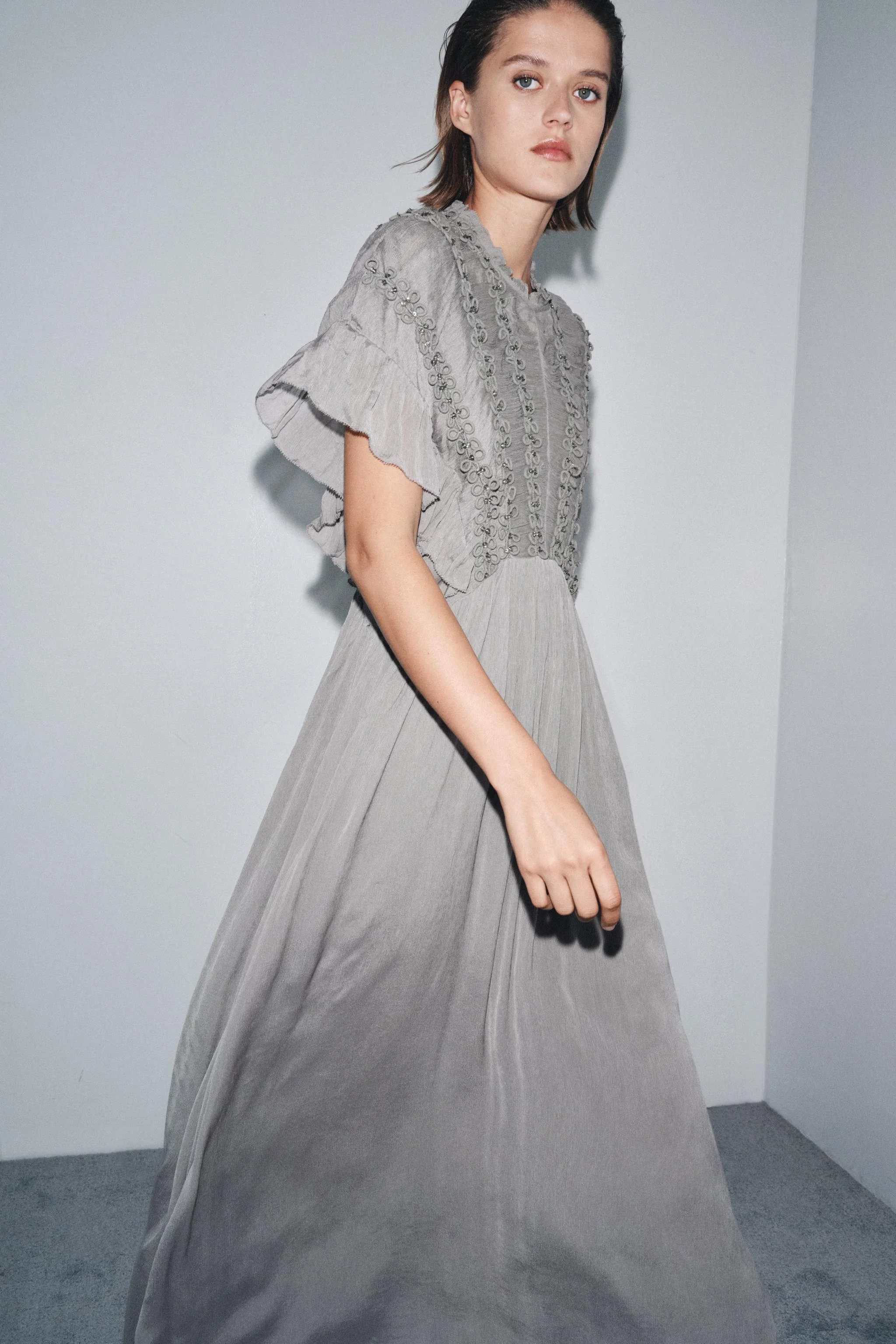 پیراهن بافت دار گره جواهری