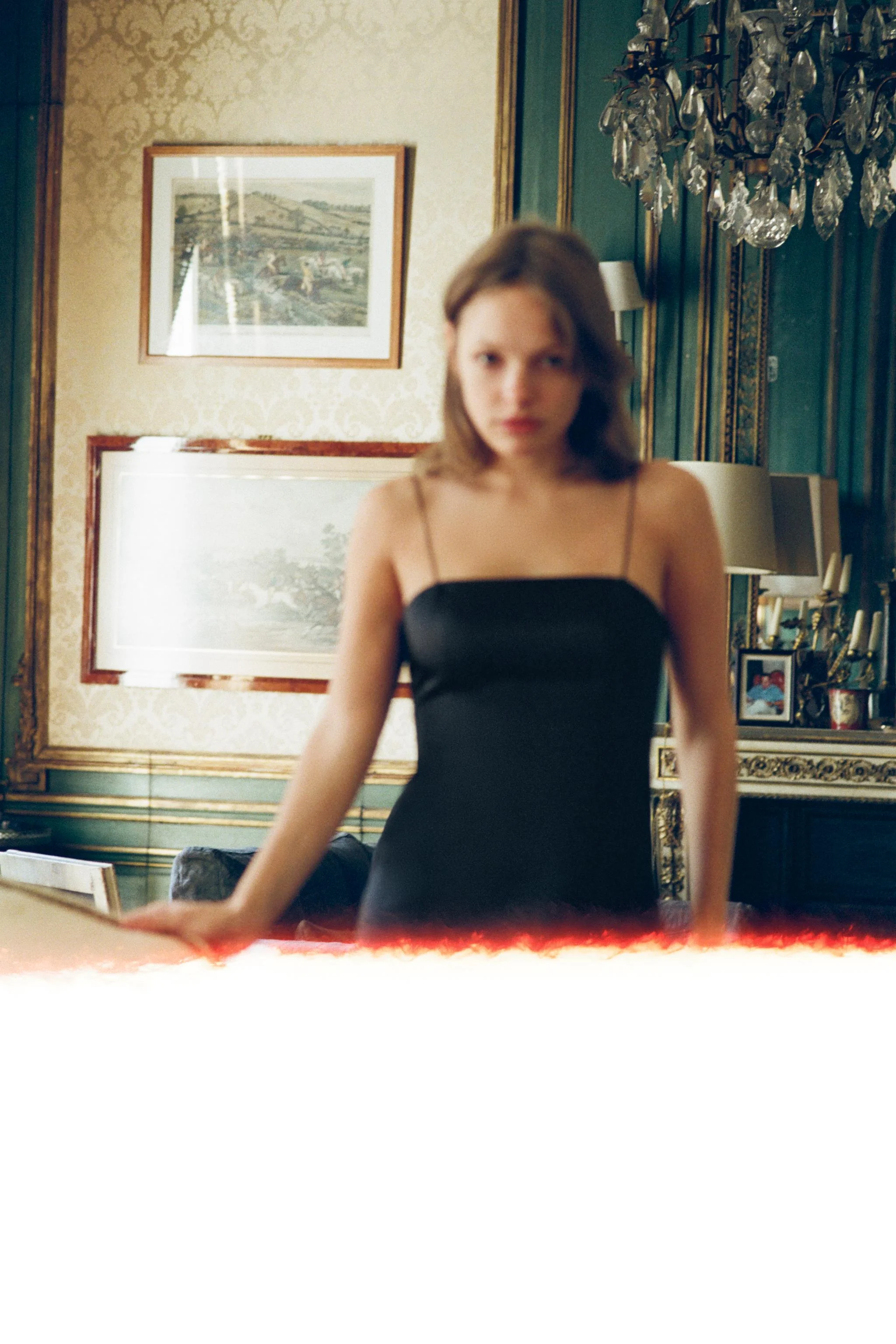 پیراهن کوتاه ساتن و گیپور