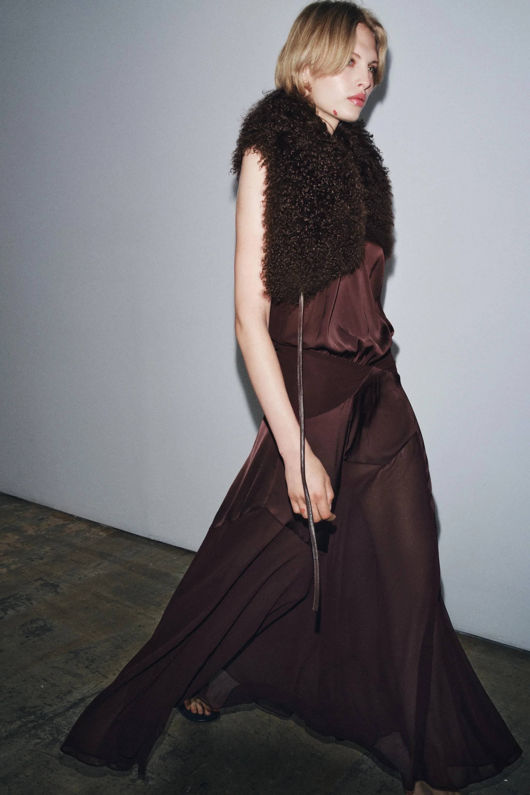 پیراهن بلند ترکیبی