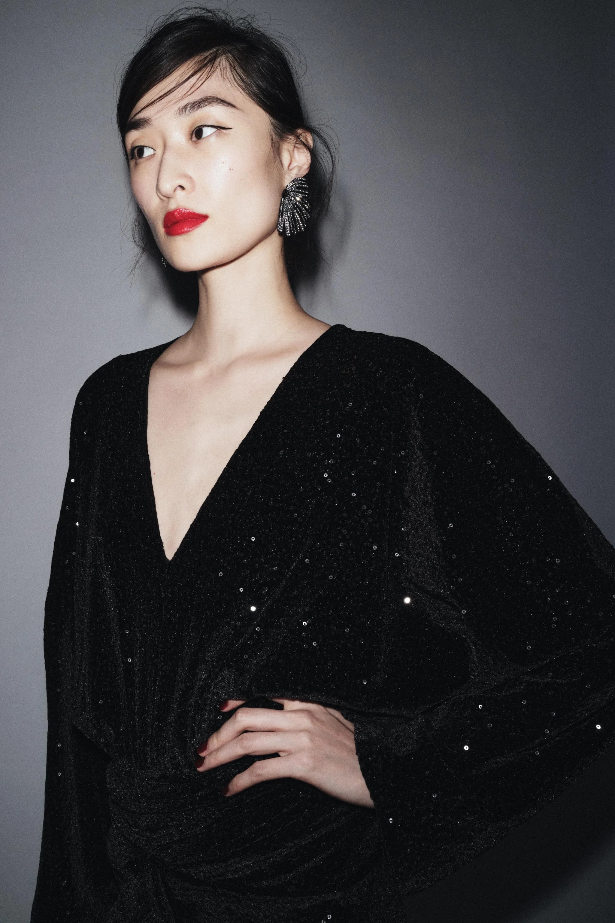 پیراهن پولک‌دار با اپل ZW COLLECTION