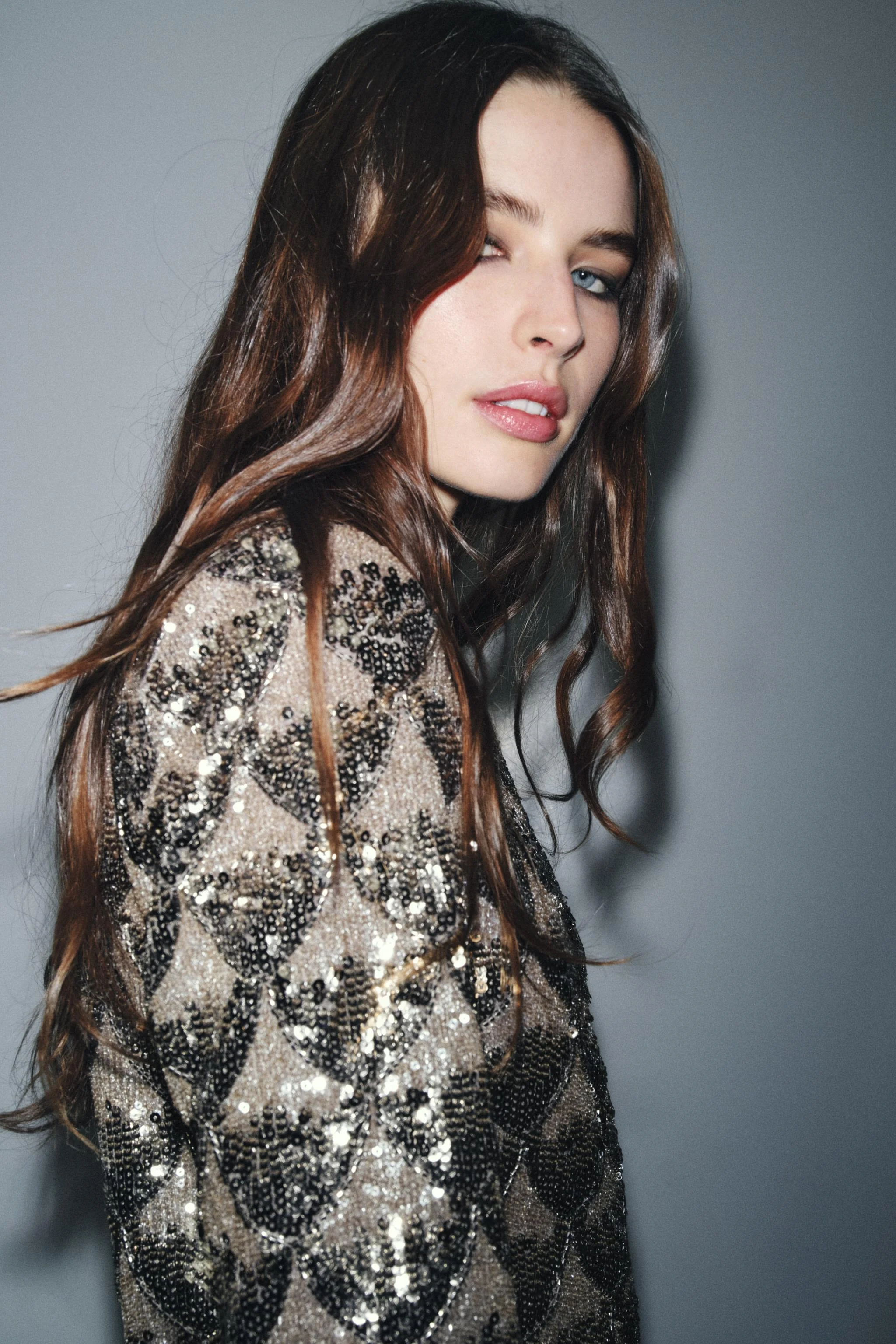 پیراهن کوتاه پولک دار ZW COLLECTION