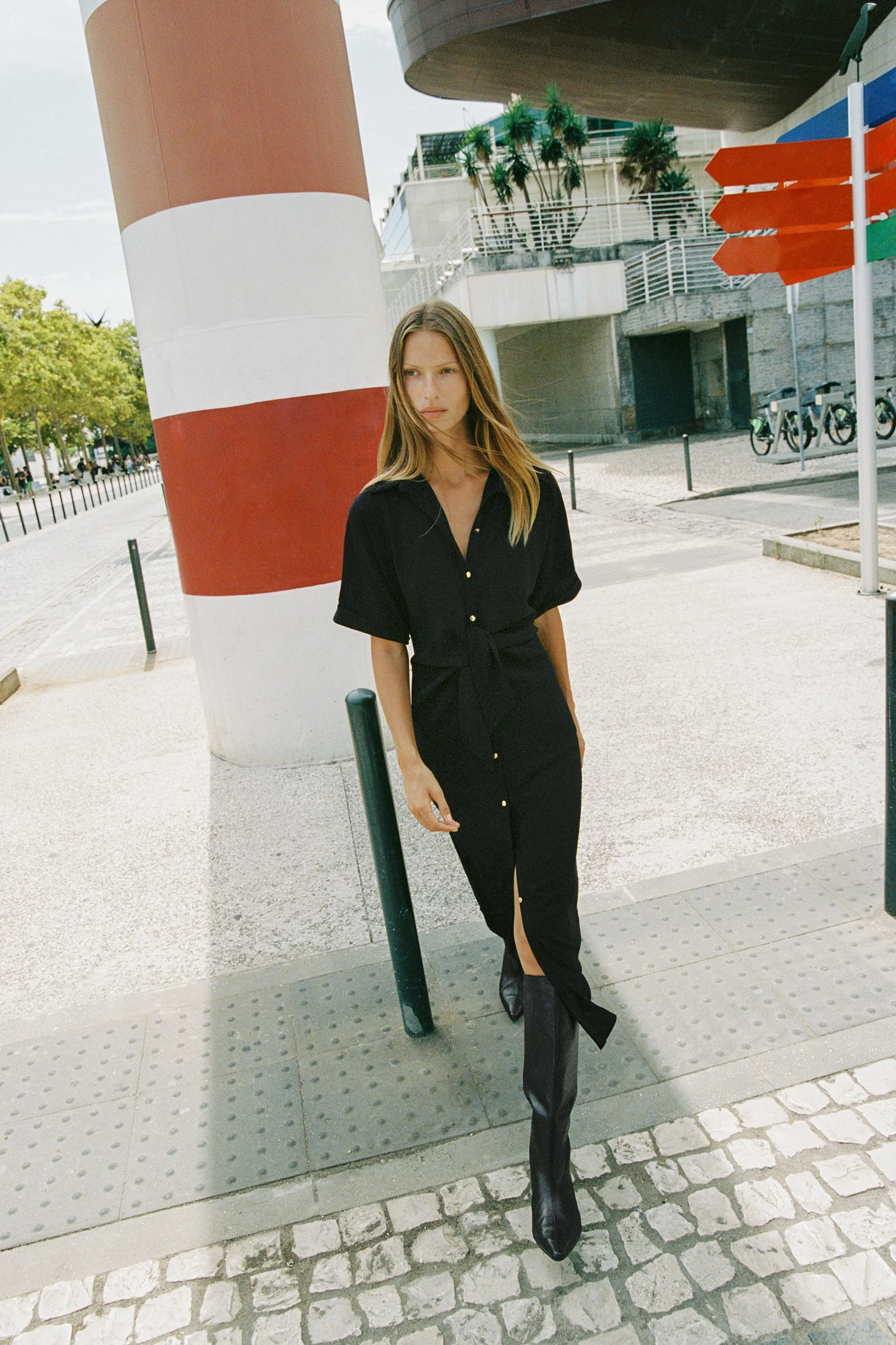 پیراهن میدی گره دار