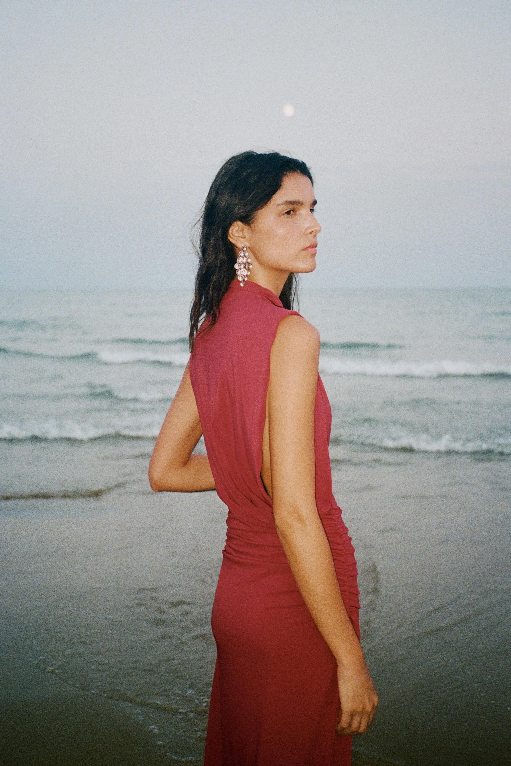 پیراهن بلند چین دار