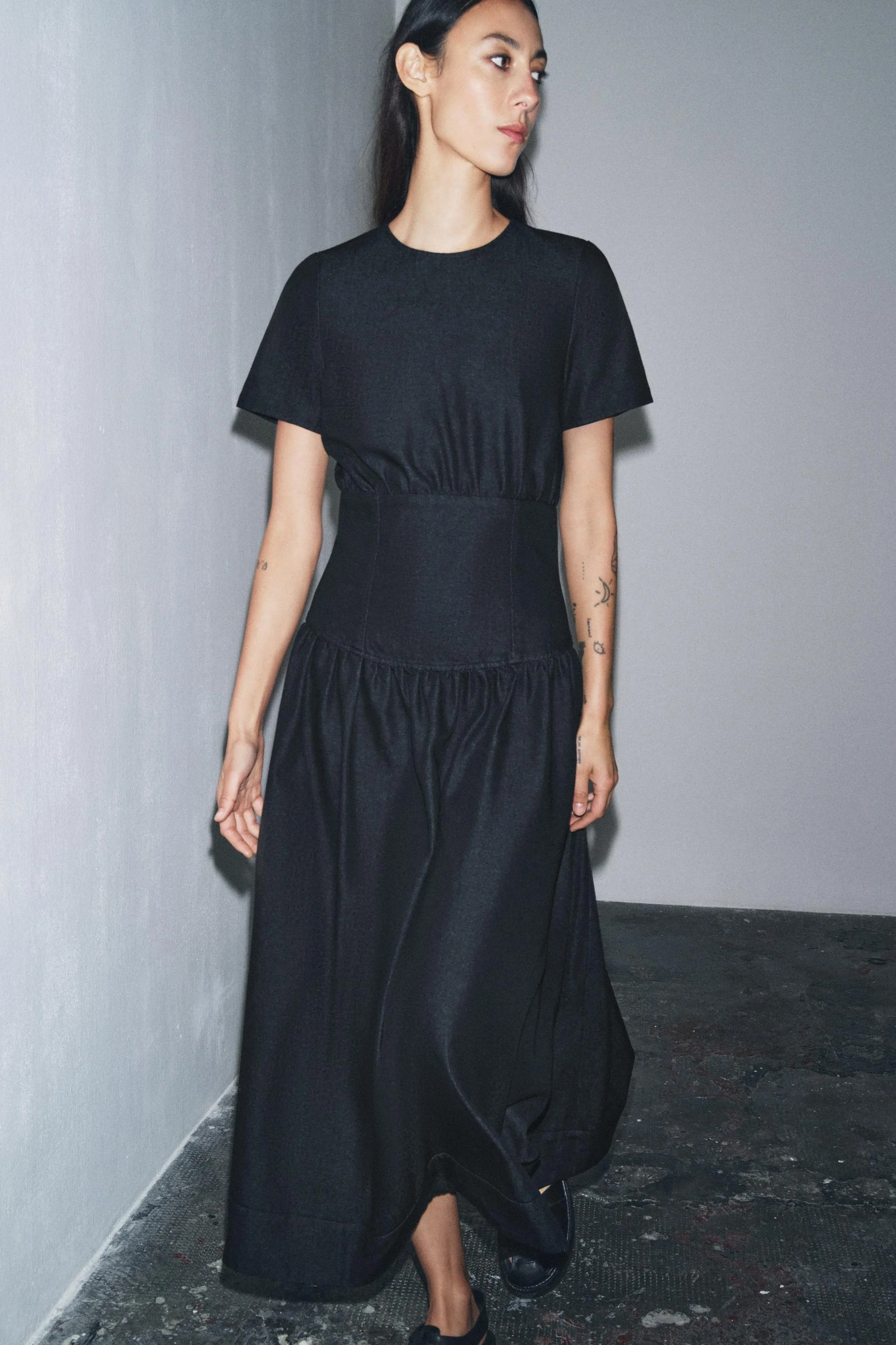 پیراهن میدی جین زنانه ZW COLLECTION