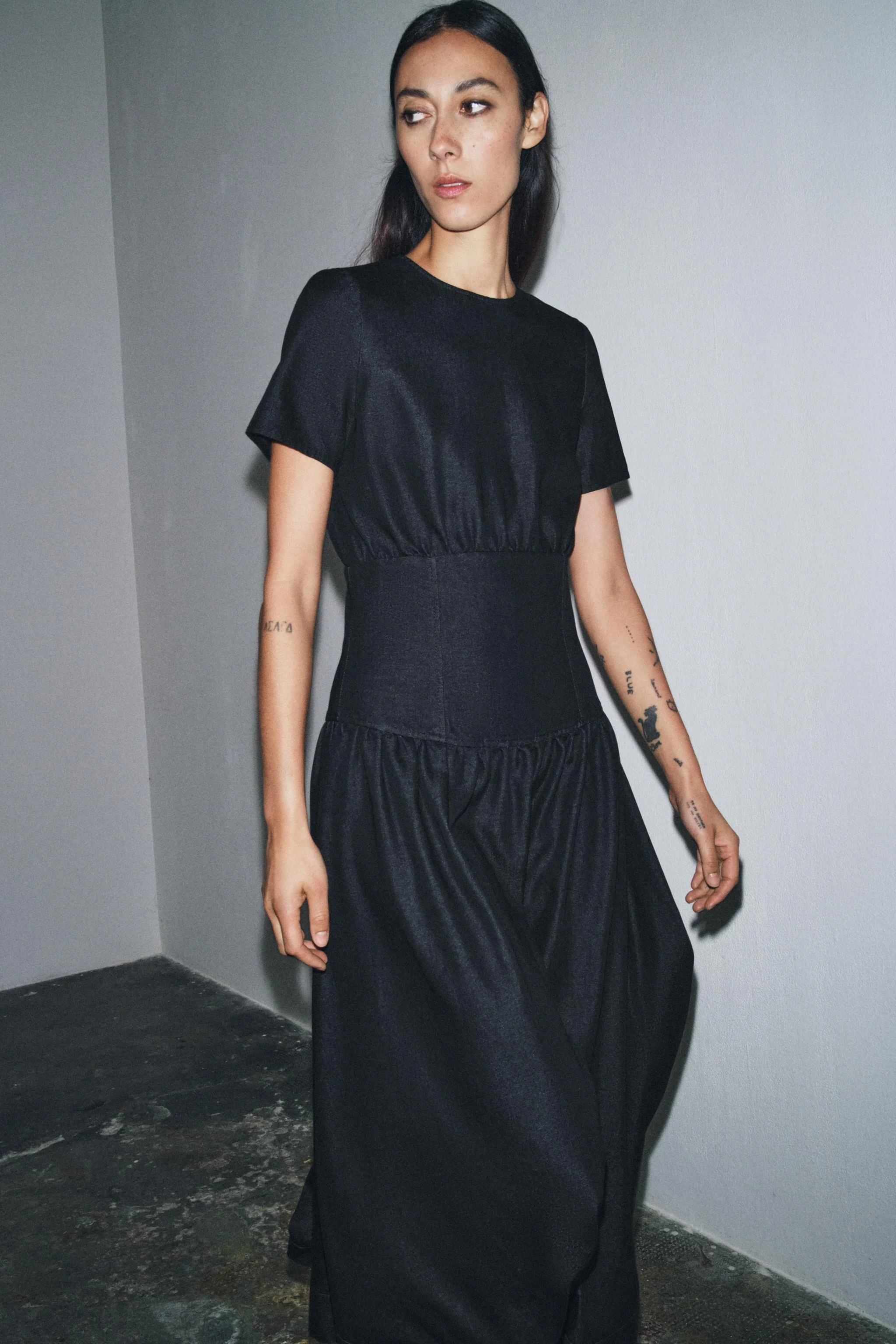 پیراهن میدی جین زنانه ZW COLLECTION