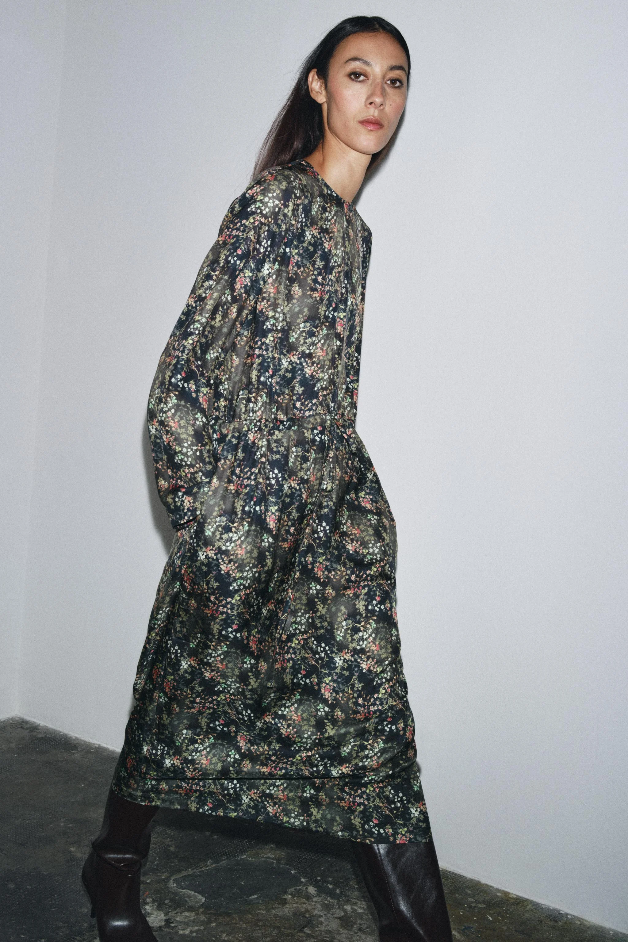 پیراهن طرح گل ZW COLLECTION