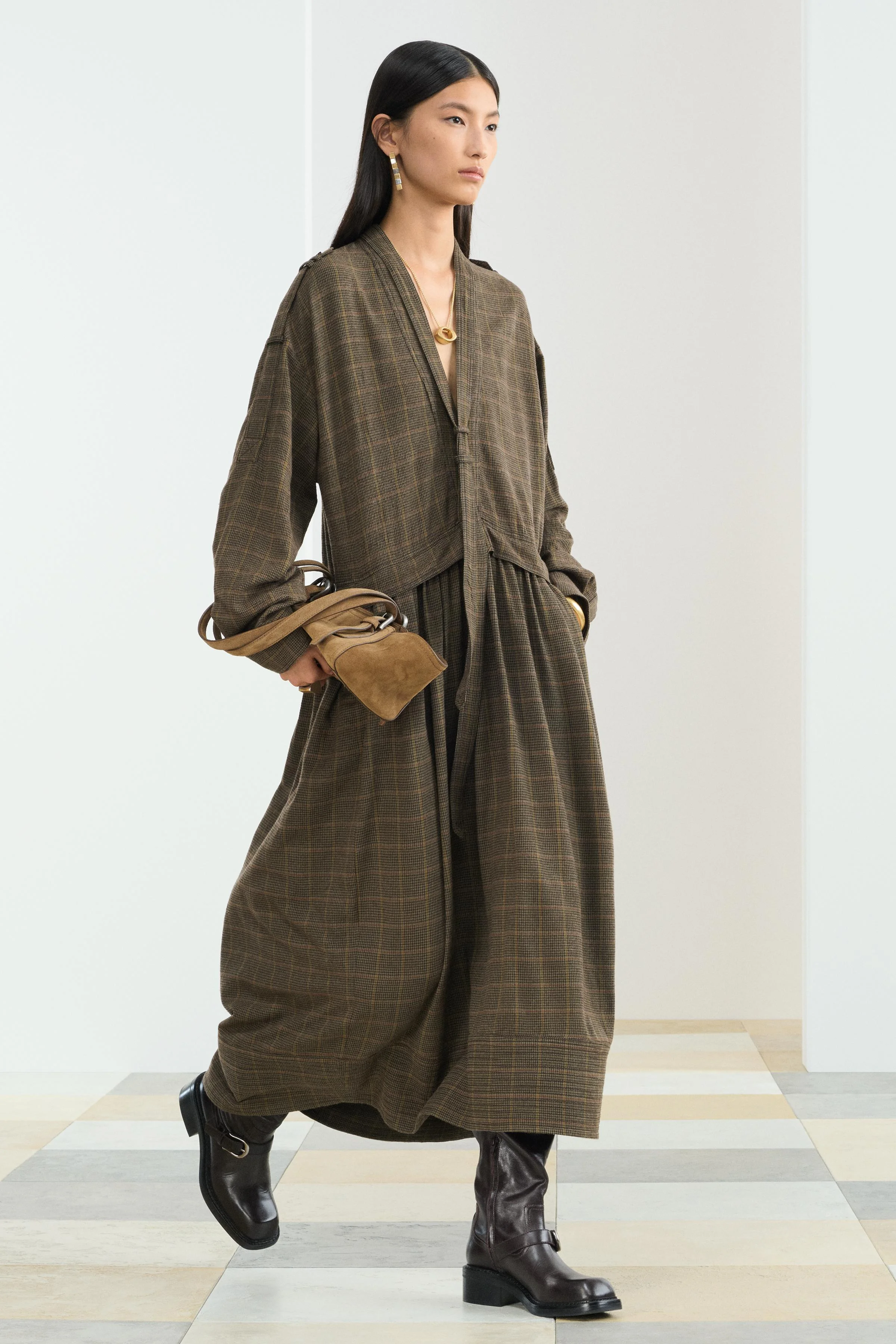 پیراهن میدی طرح دار پیراهن میدی طرح دار