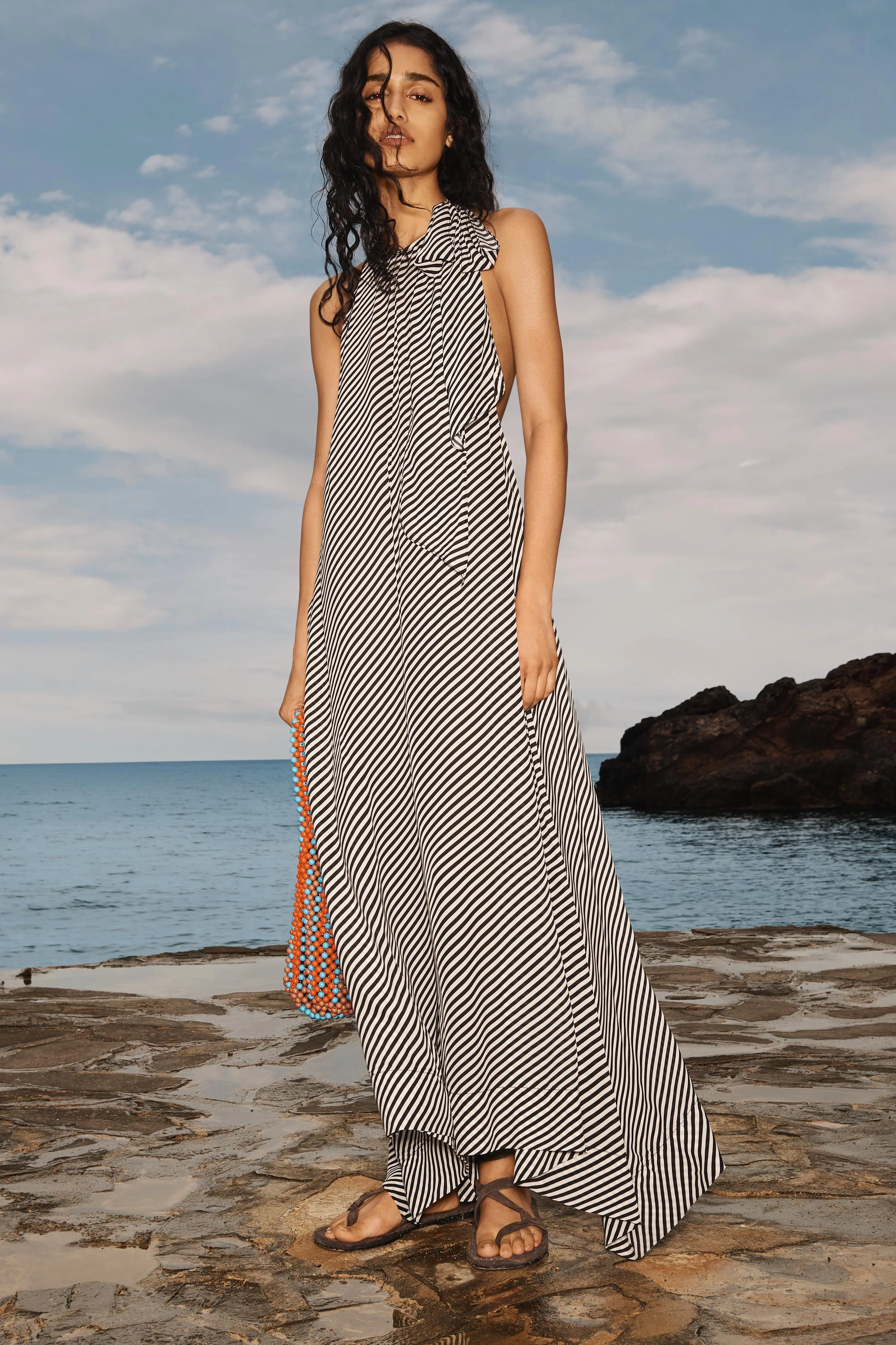 پیراهن یقه بندی راه راه نسخه محدود