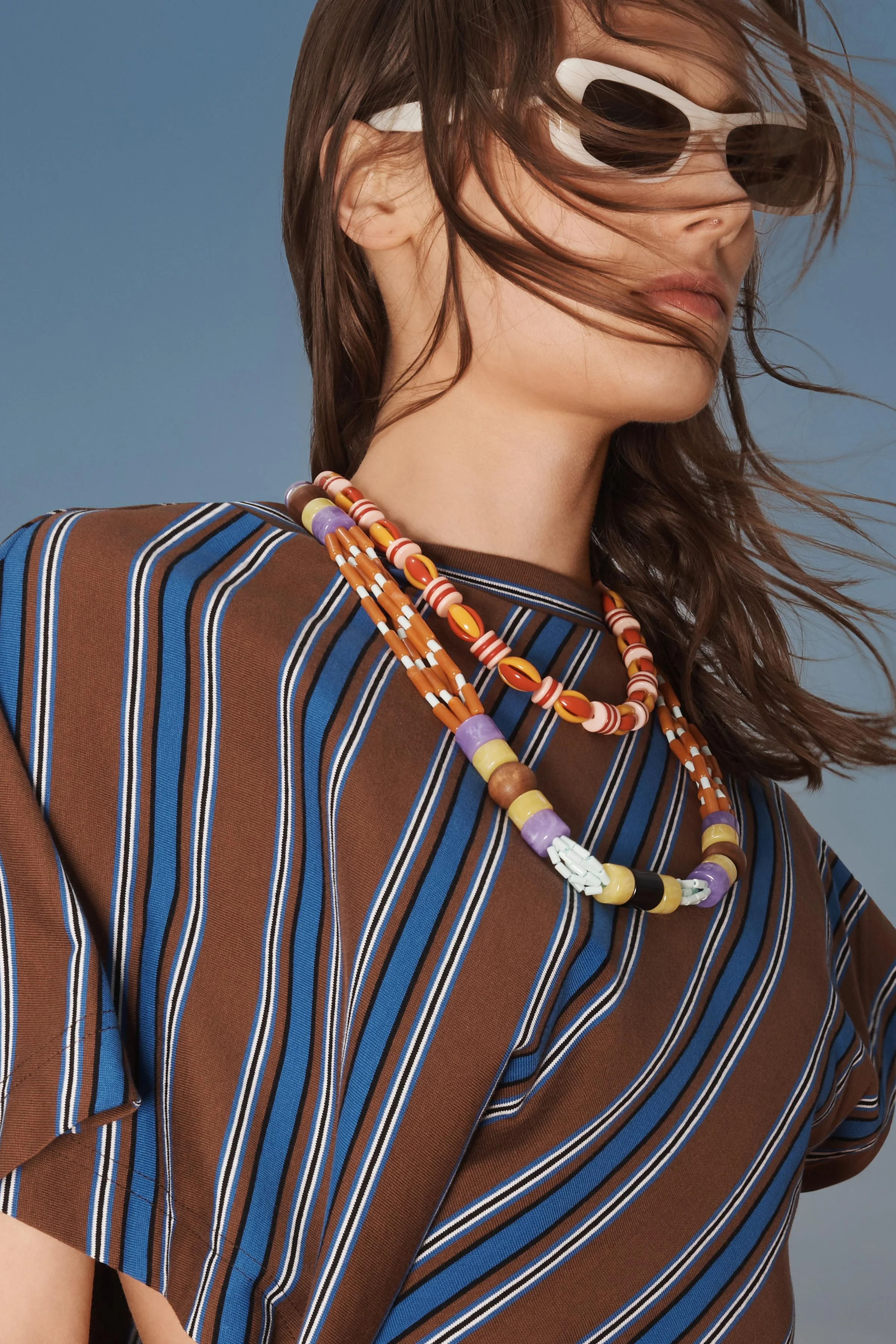 پیراهن میدی با طرح راه راه و حالت دراپه پیراهن میدی با طرح راه راه و حالت دراپه