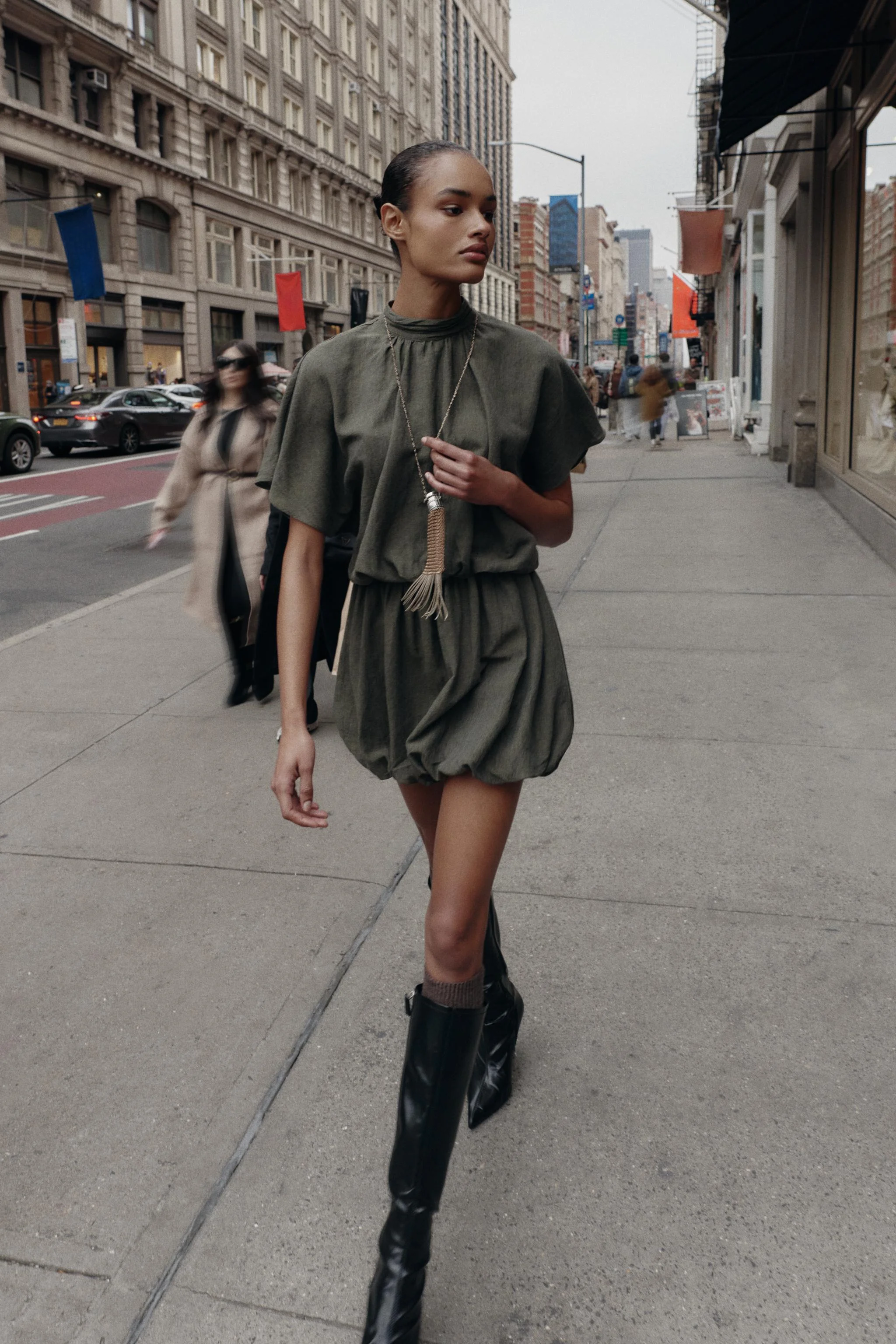 پیراهن کوتاه مدل بالونی