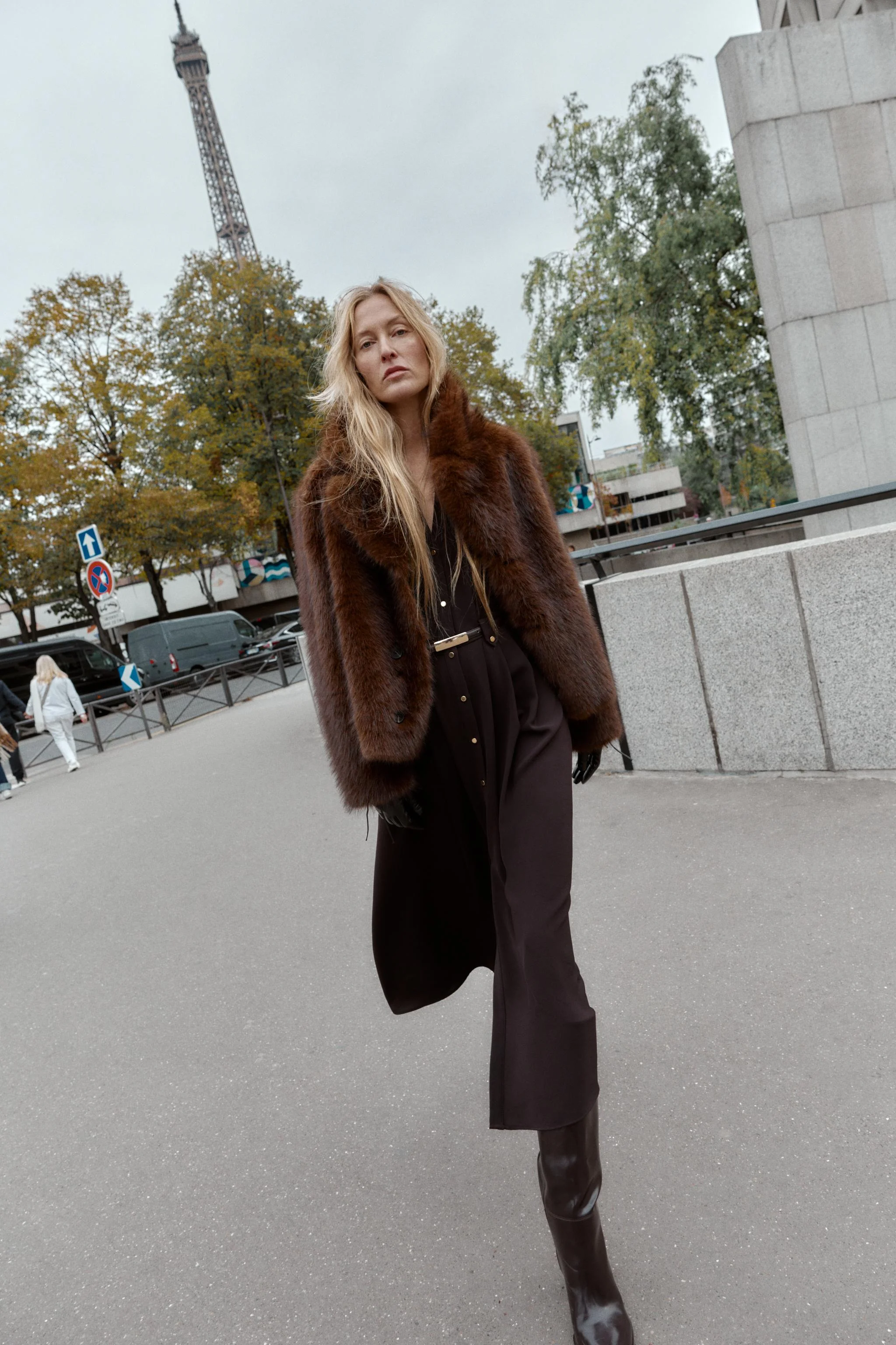 پیراهن میدی با کمربند