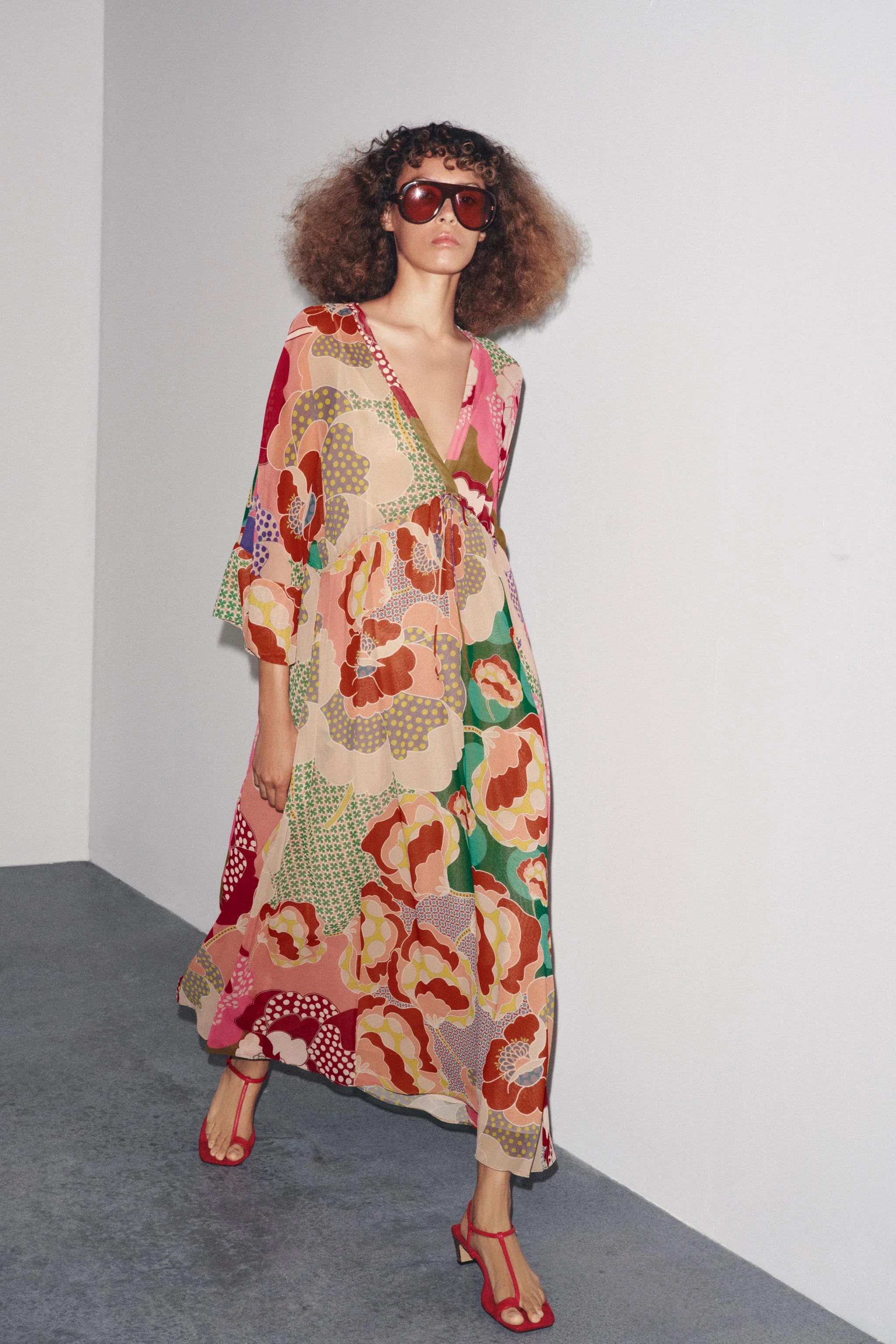 پیراهن گلدار ZW COLLECTION