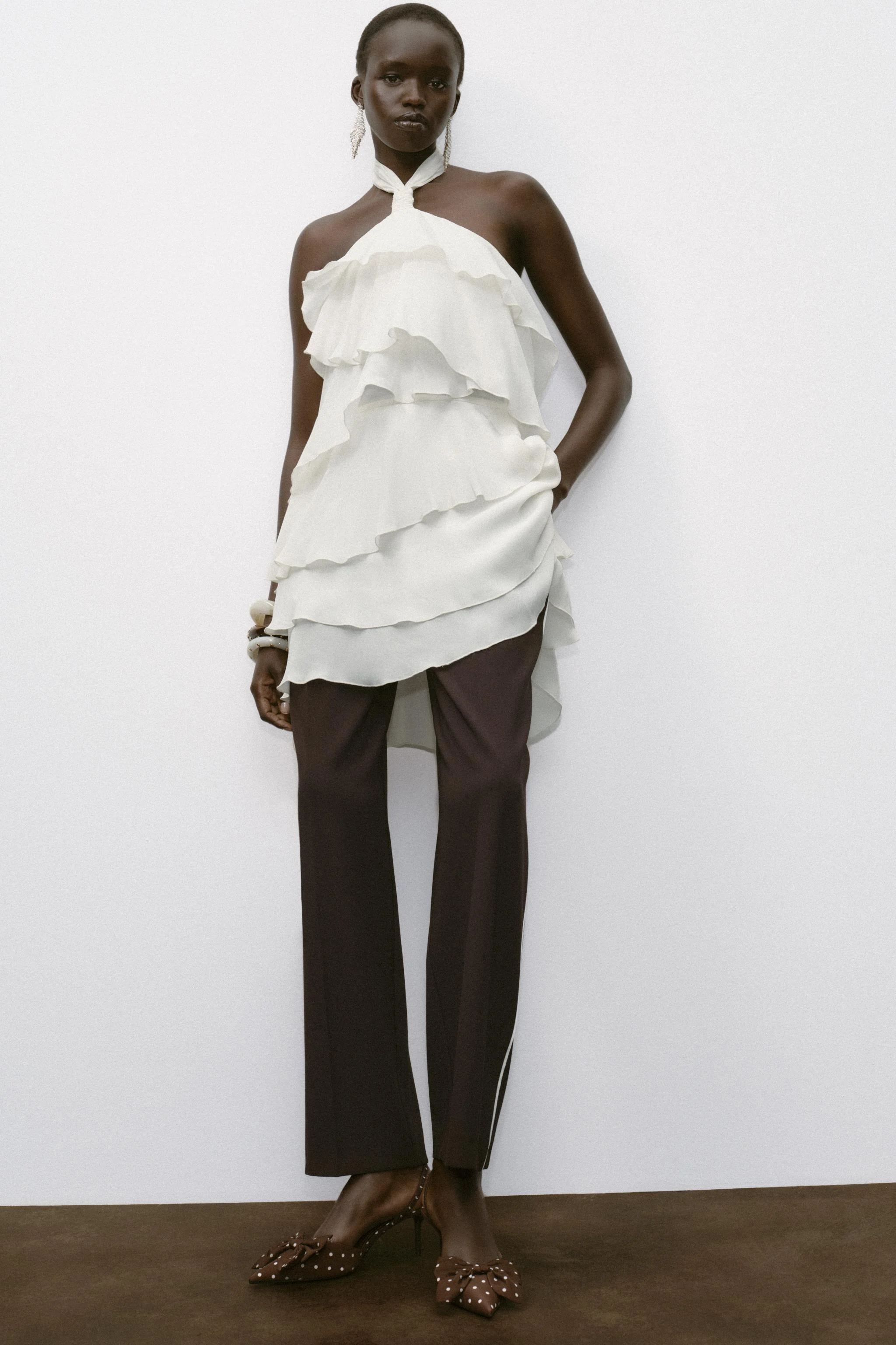 پیراهن کوتاه چین دار