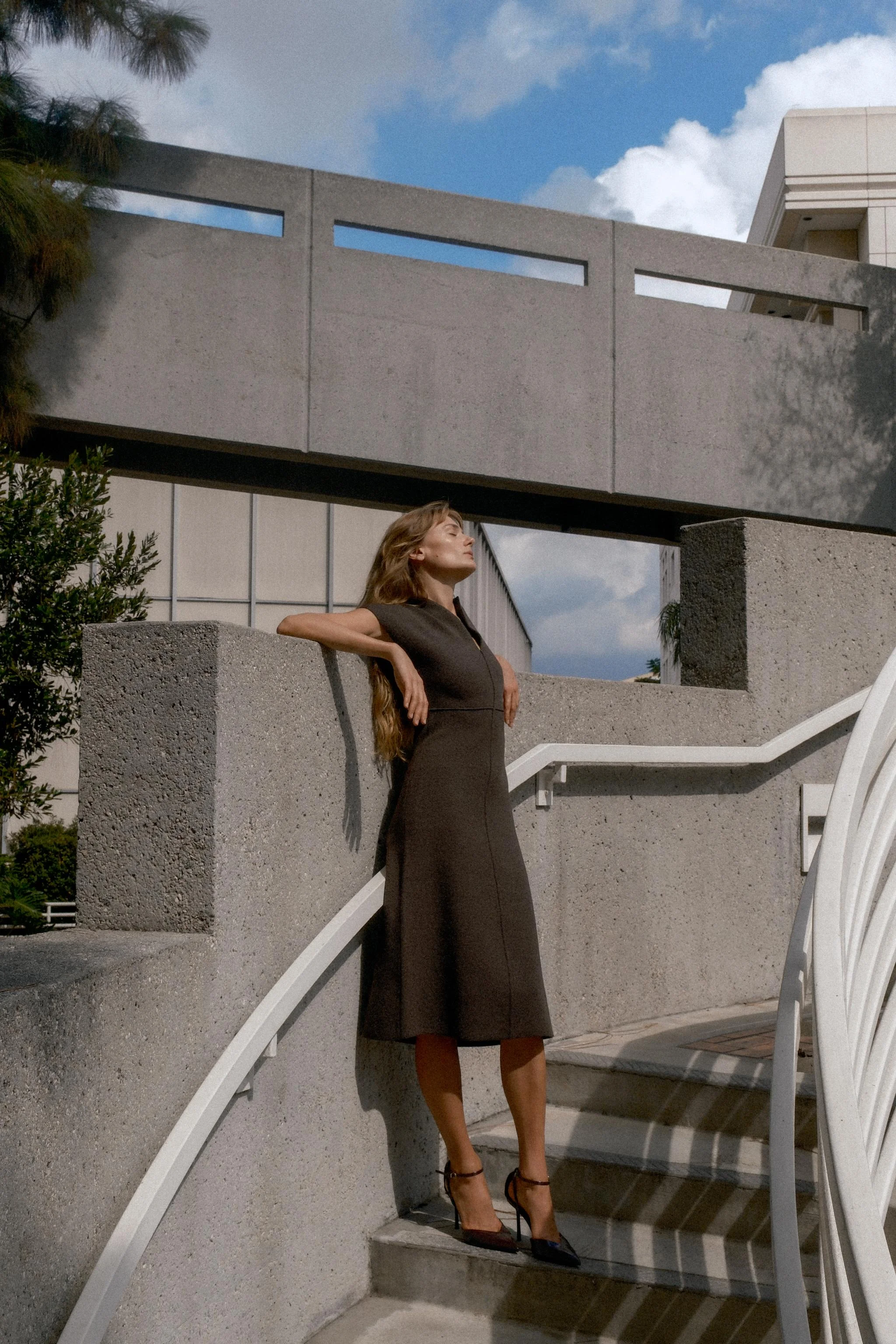 پیراهن میدی بافتنی