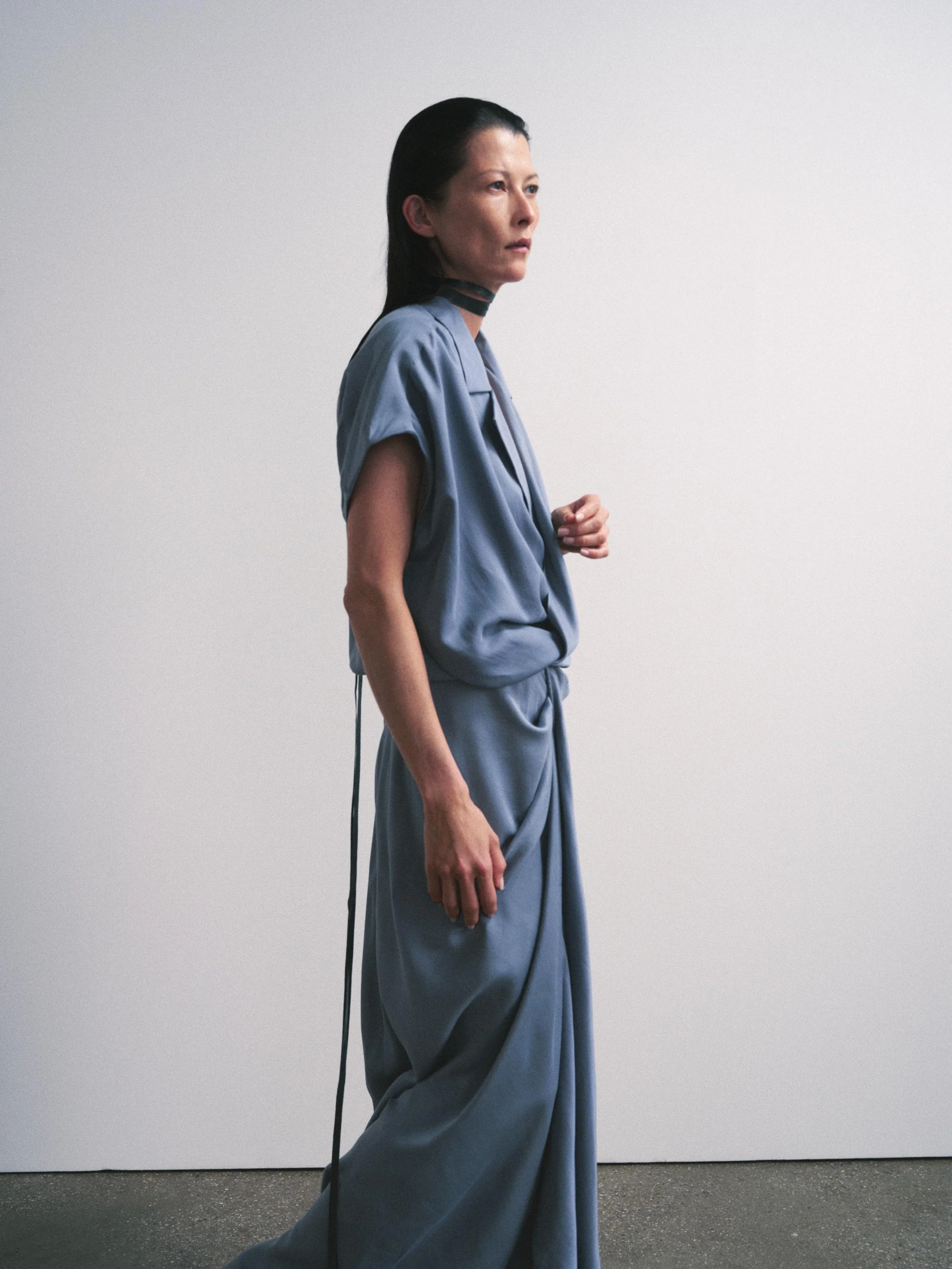 پیراهن میدی ساتن ZW COLLECTION