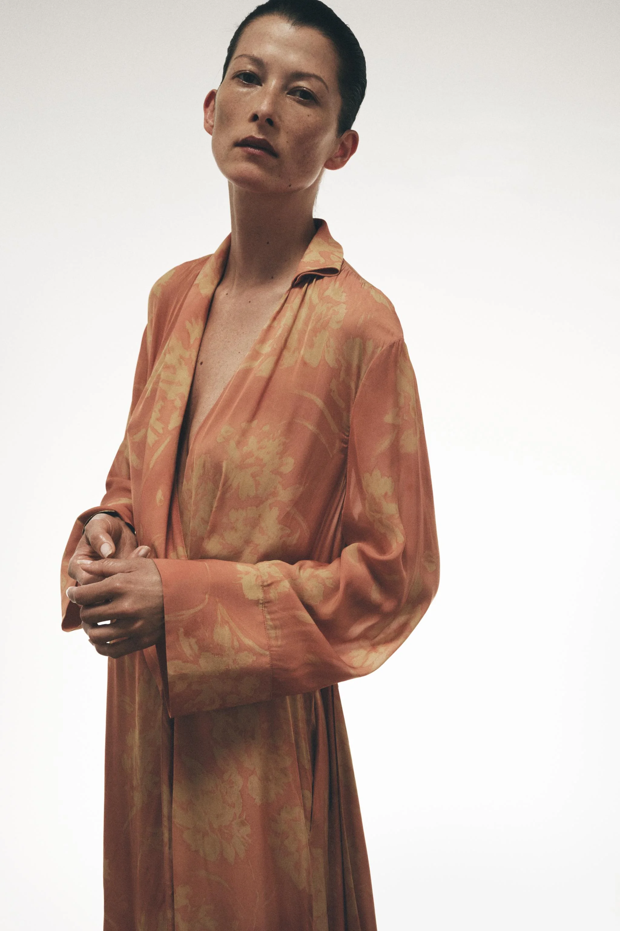 پیراهن طرح گل‌دار ZW COLLECTION