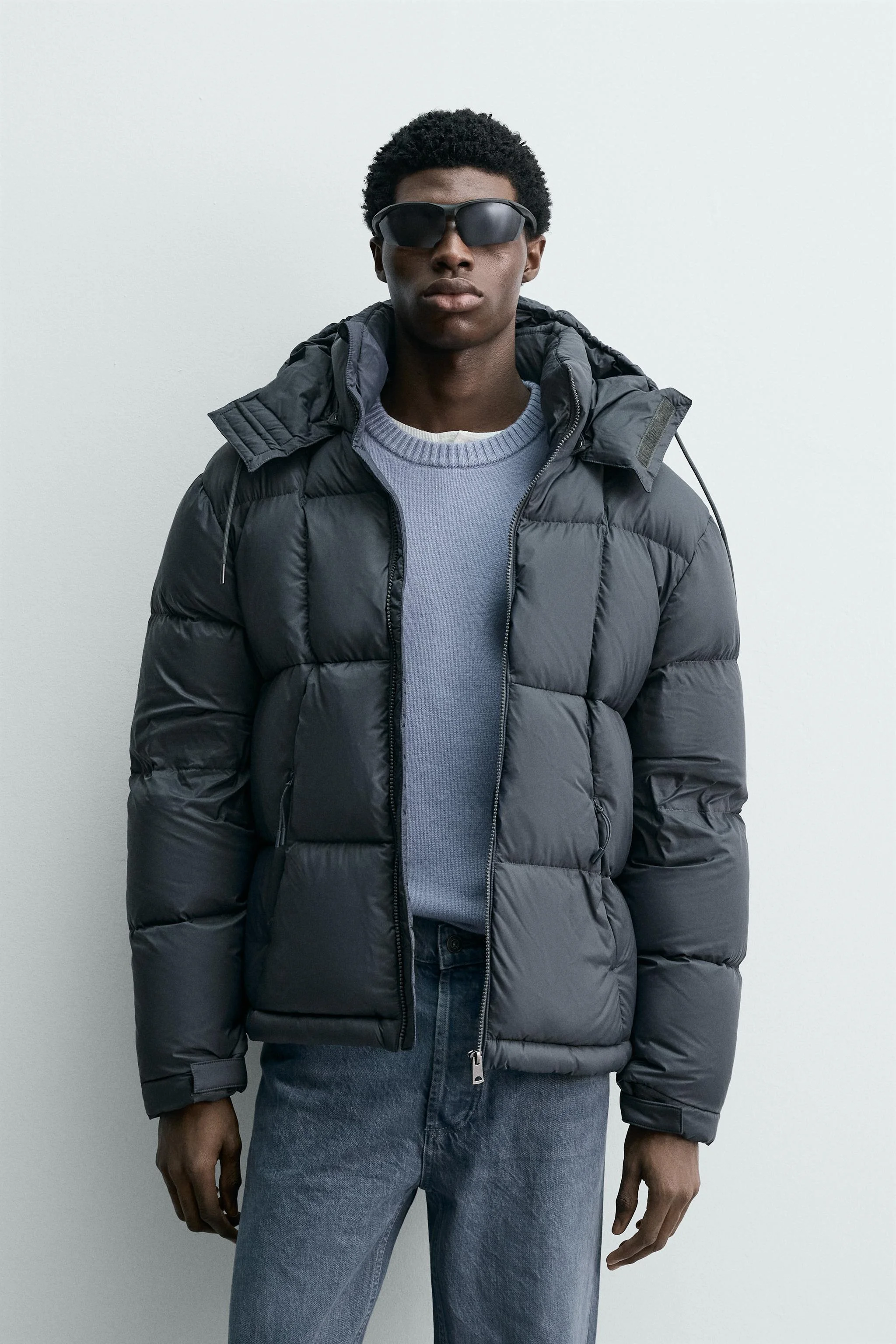 کاپشن پفی ضد آب با الیاف طبیعی