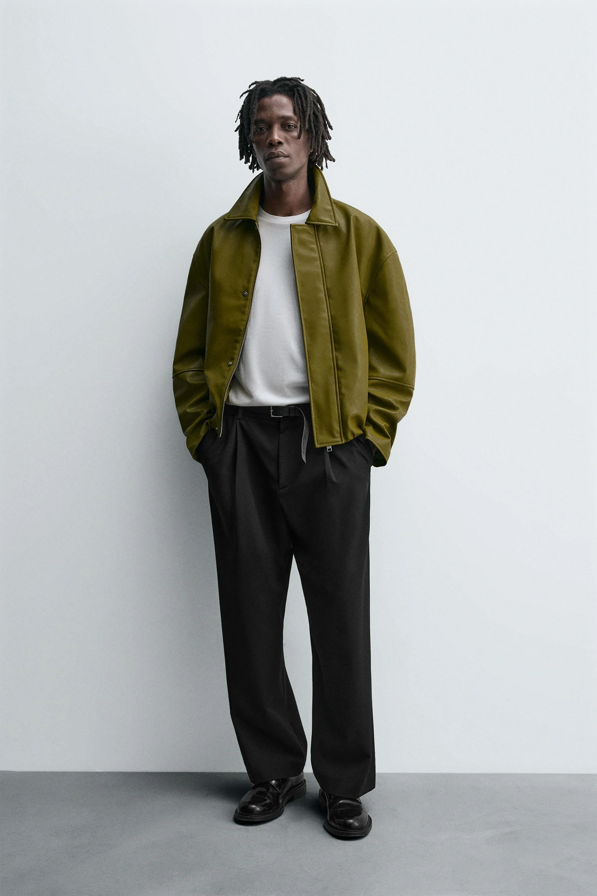 کت با طرح چرم