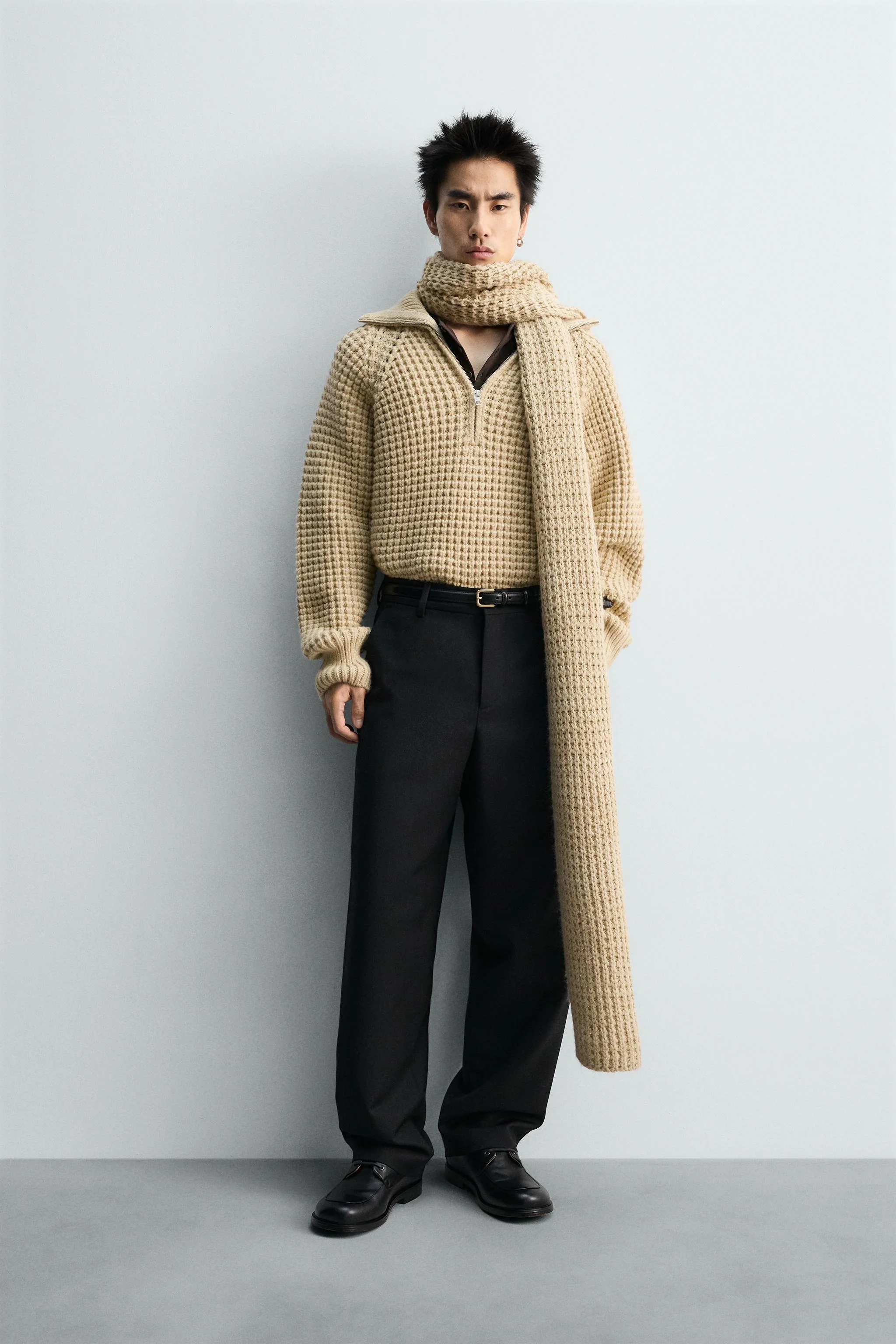 پلیور بافت وافل نسخه محدود