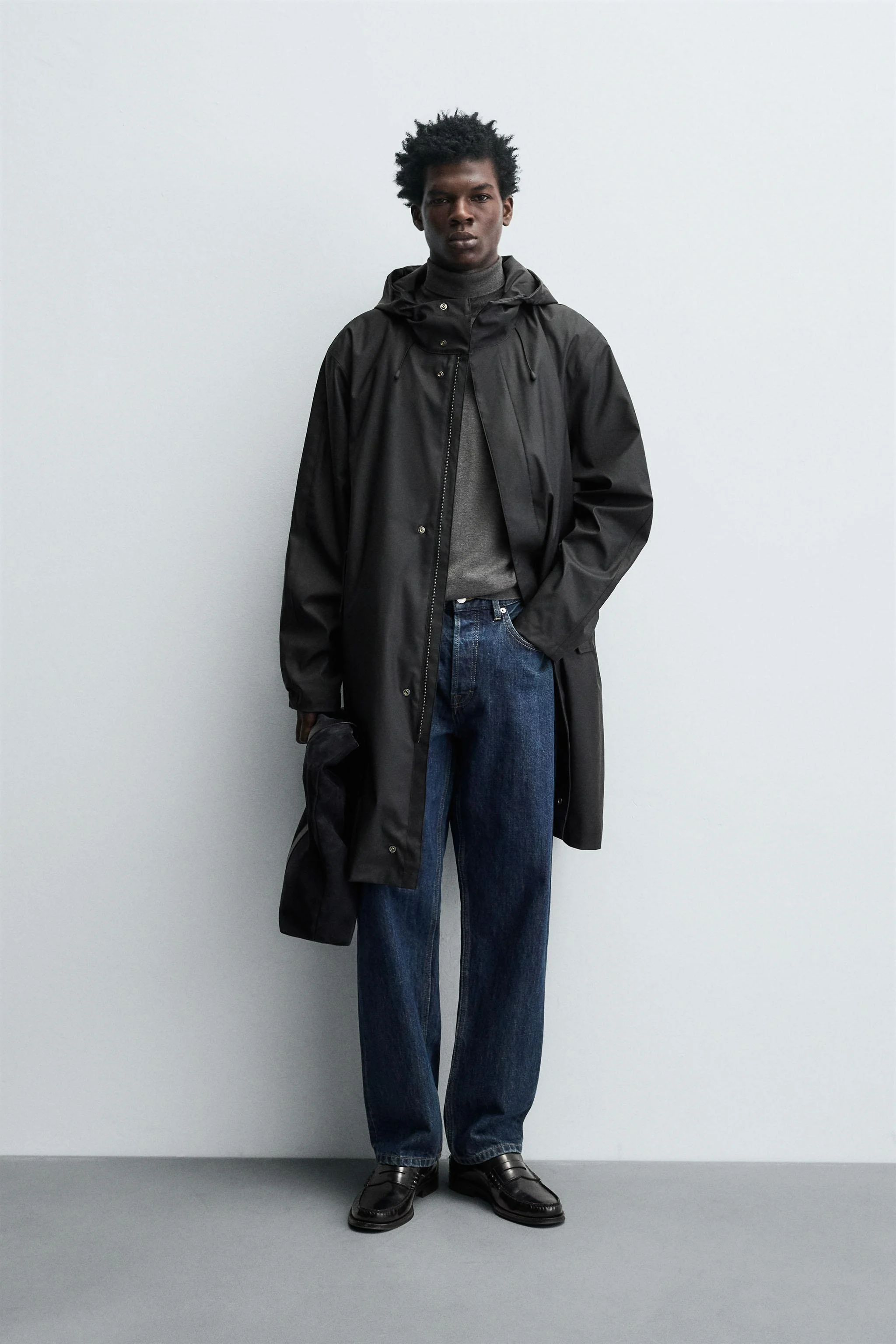 پارکا کلاه دار با روکش لاستیکی