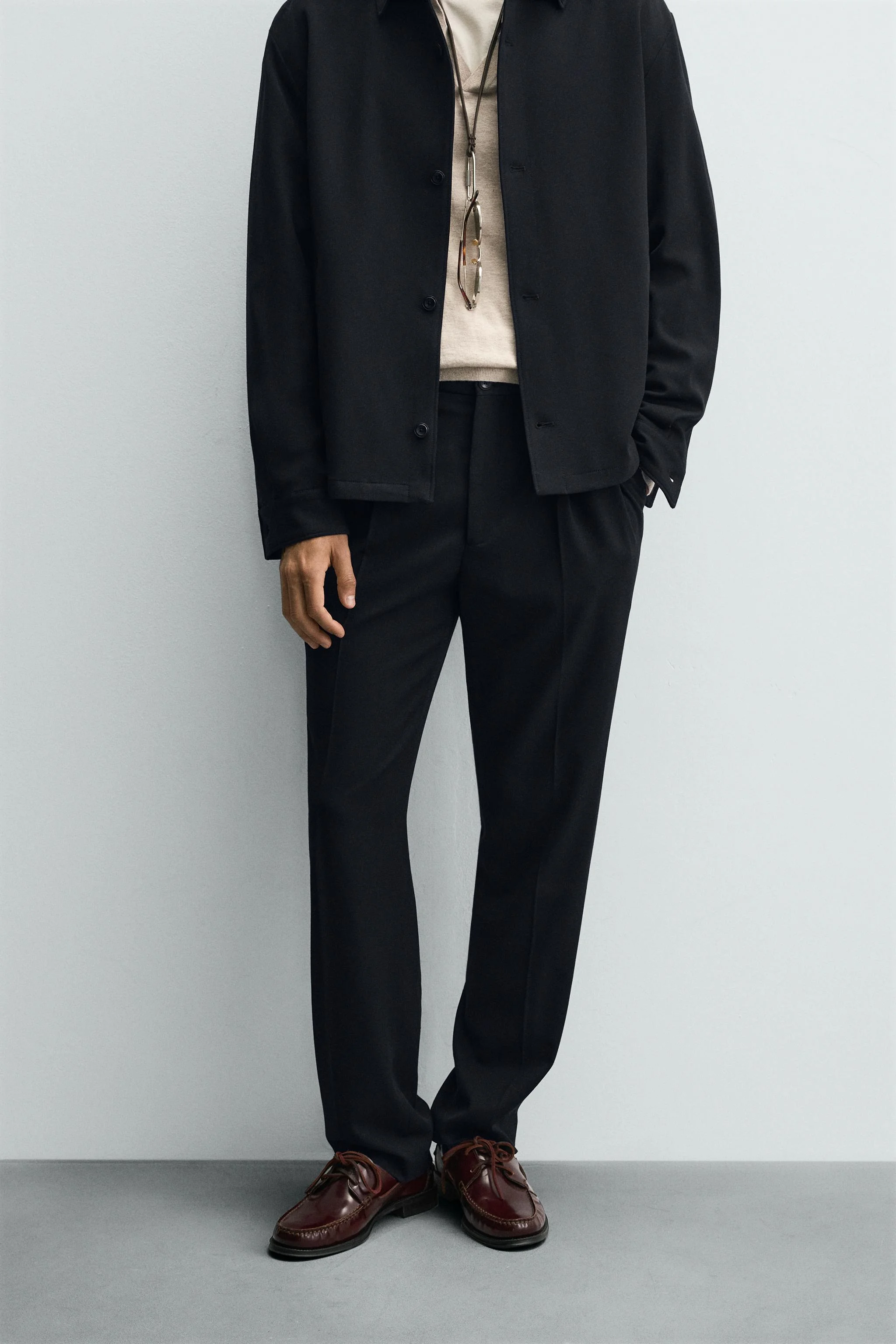 شلوار راسته پلیسه دار