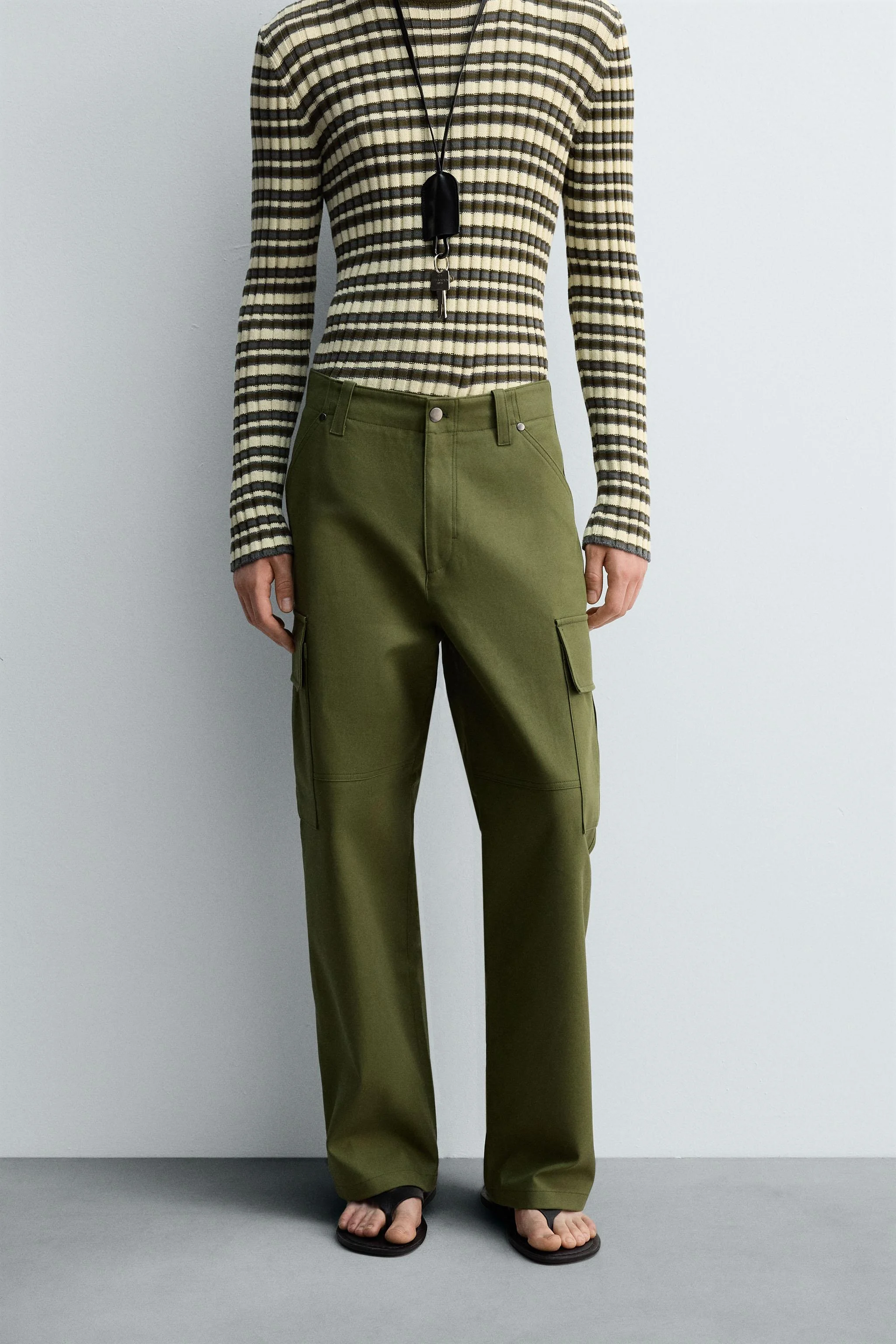 شلوار کتان راسته