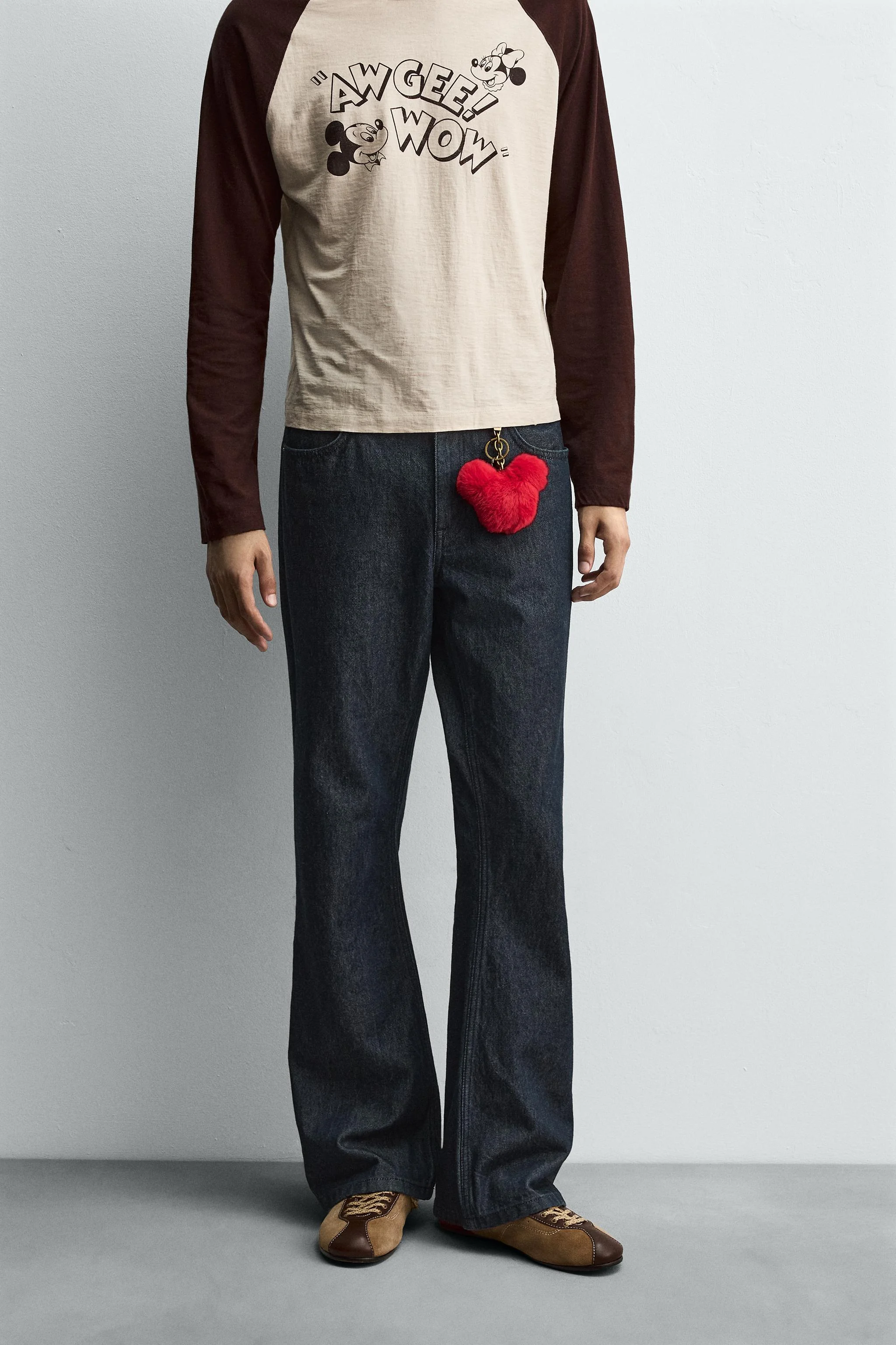 شلوار جین دمپا گشاد با تکه دوزی هری لمبرت برای زارا ایکس دیزنی