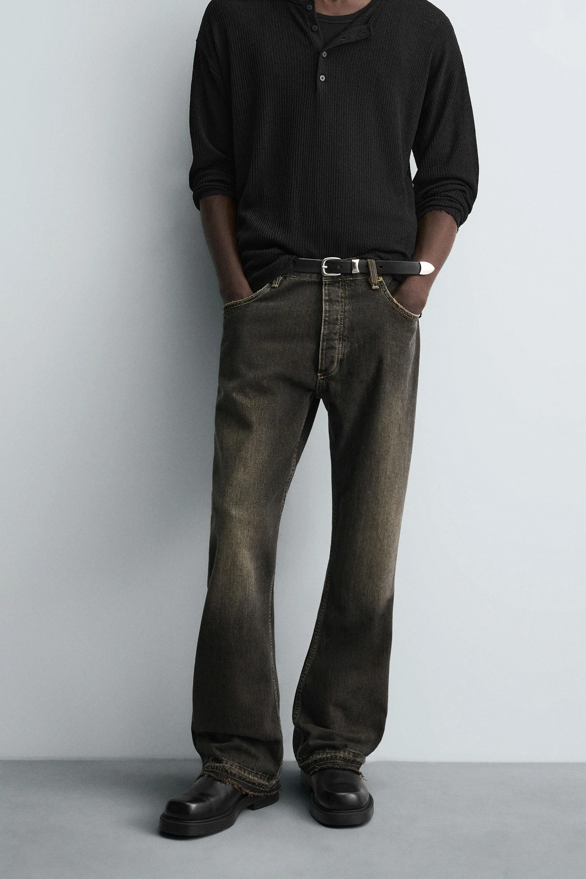 شلوار جین دمپا گشاد راحت شلوار جین دمپا گشاد راحت