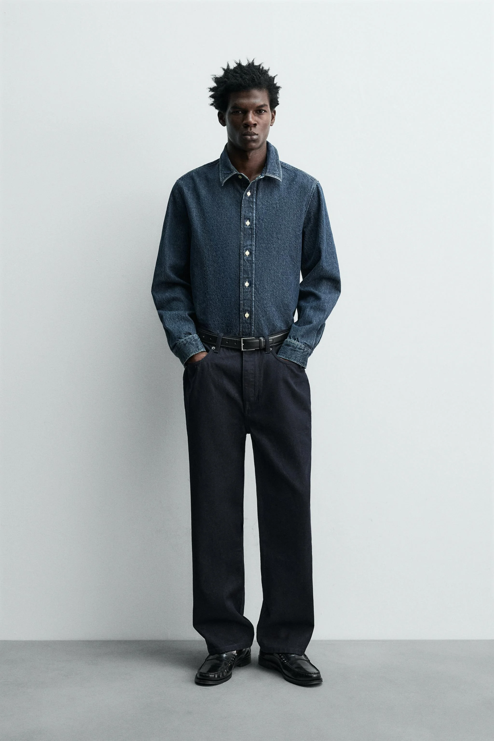 شلوار جین راسته پنبه-پشم شلوار جین راسته پنبه-پشم