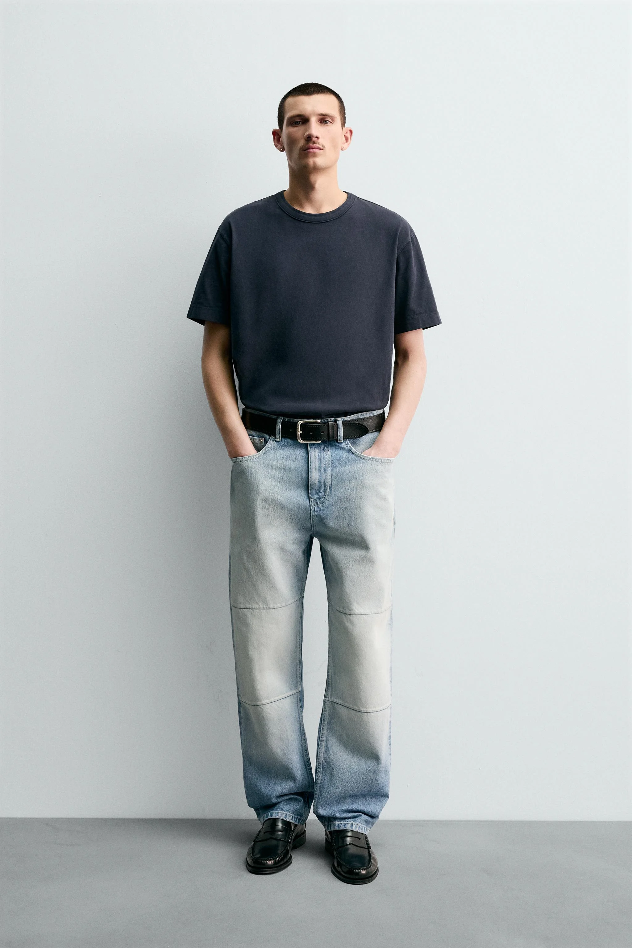 شلوار جین راسته با درز شلوار جین راسته با درز