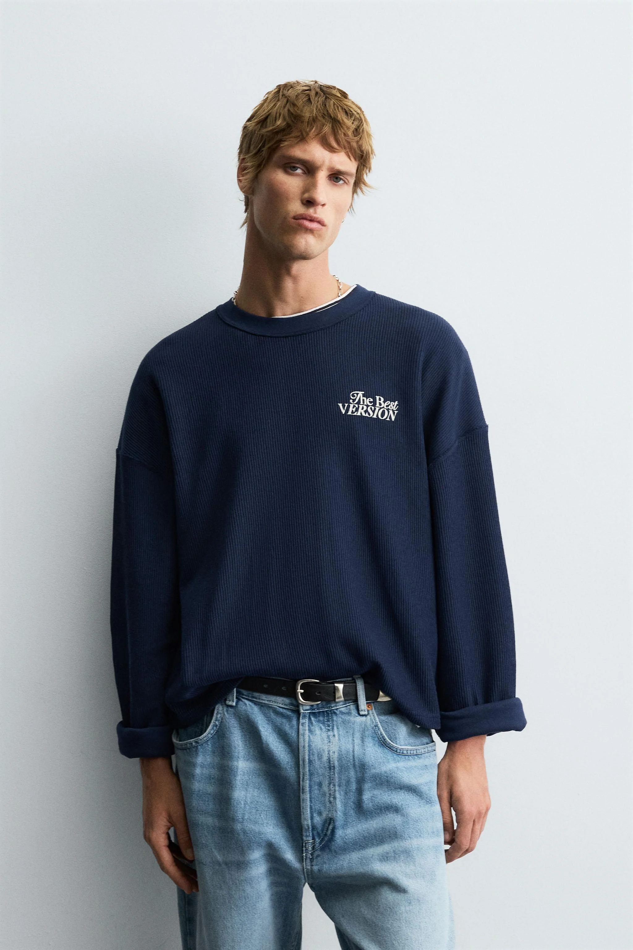 سویشرت طرح دار با نوشته