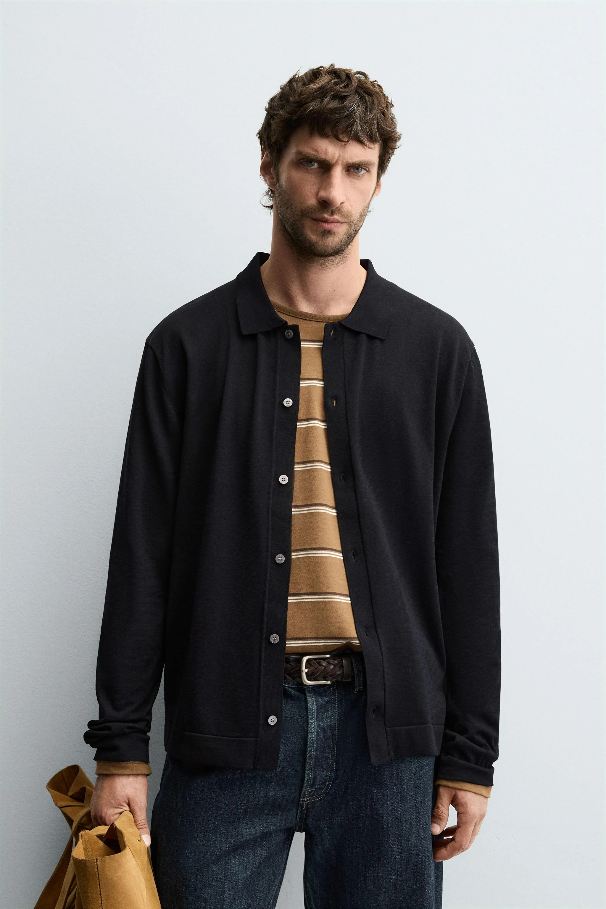 ژاکت بافتنی نخی سبک وزن