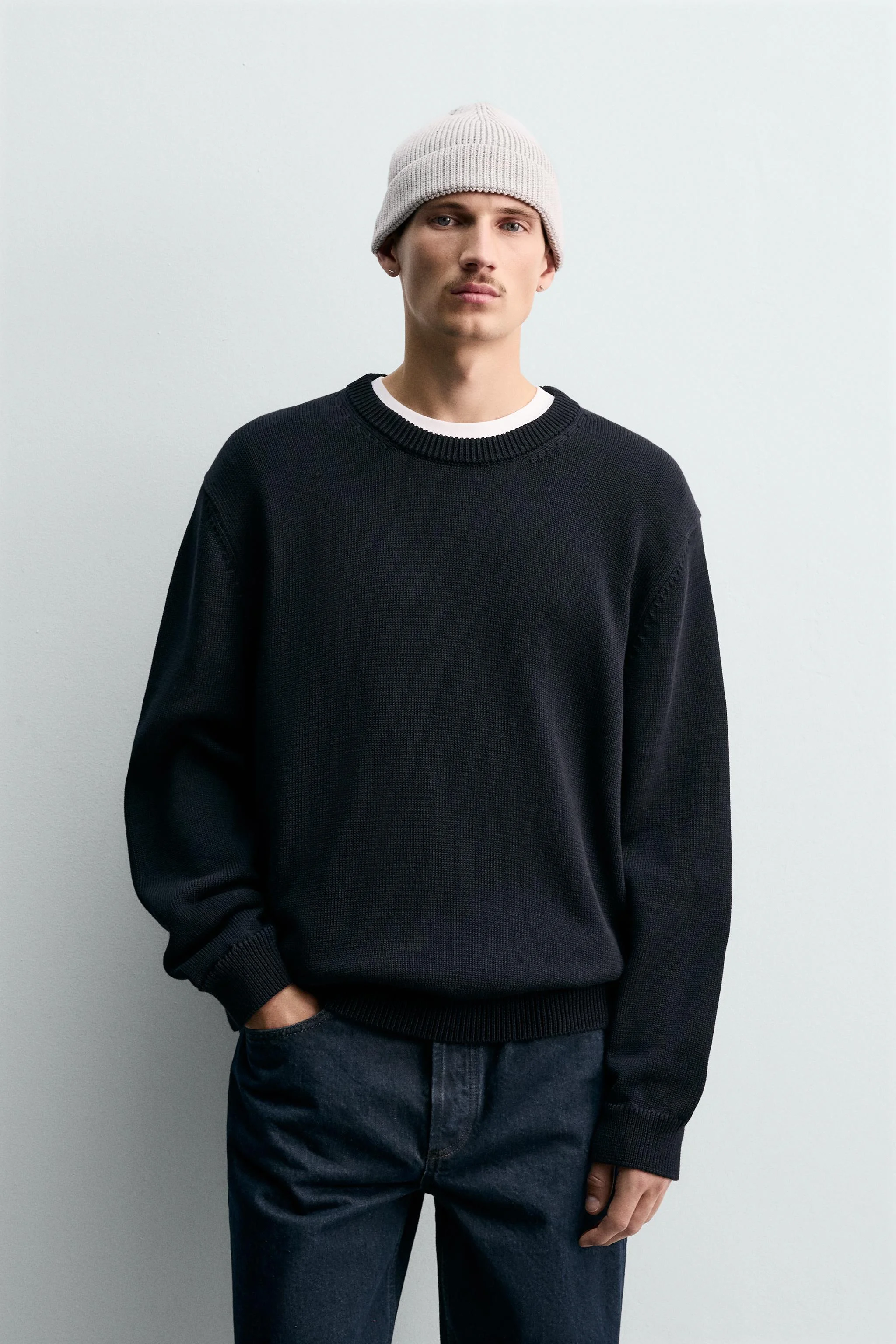 پلیور نخی با تن خور معمولی پلیور نخی با تن خور معمولی