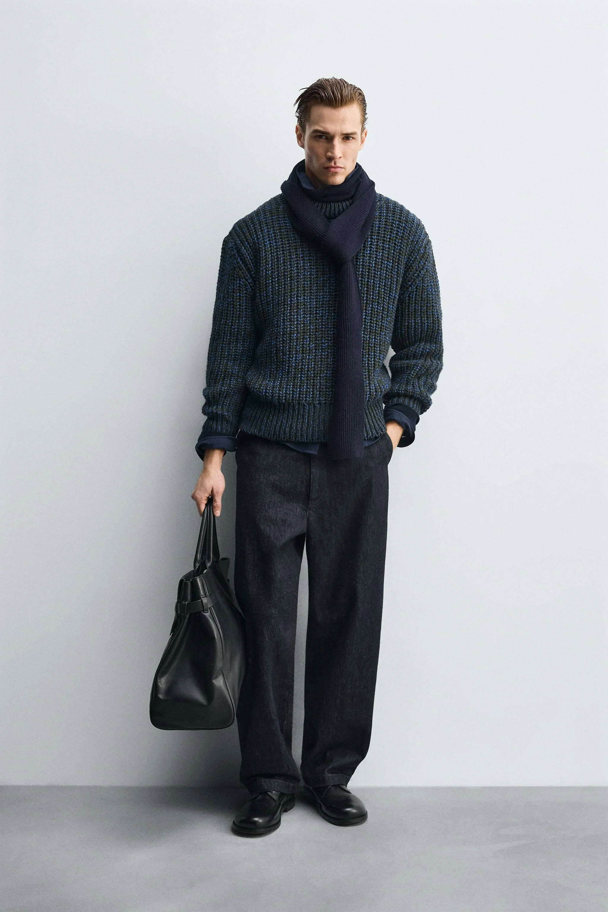 پلیور بافت دار حجیم