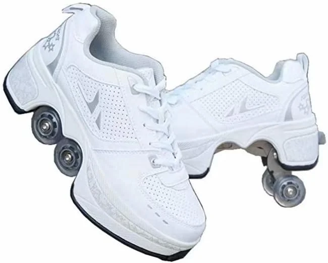 کفش های تغییر شکل چند منظوره بدون برند، کفش های اسکیت غلتکی دانشجویی کودکان، اسکیت های غلتکی ورزشی در فضای باز، بهترین انتخاب برای سفر