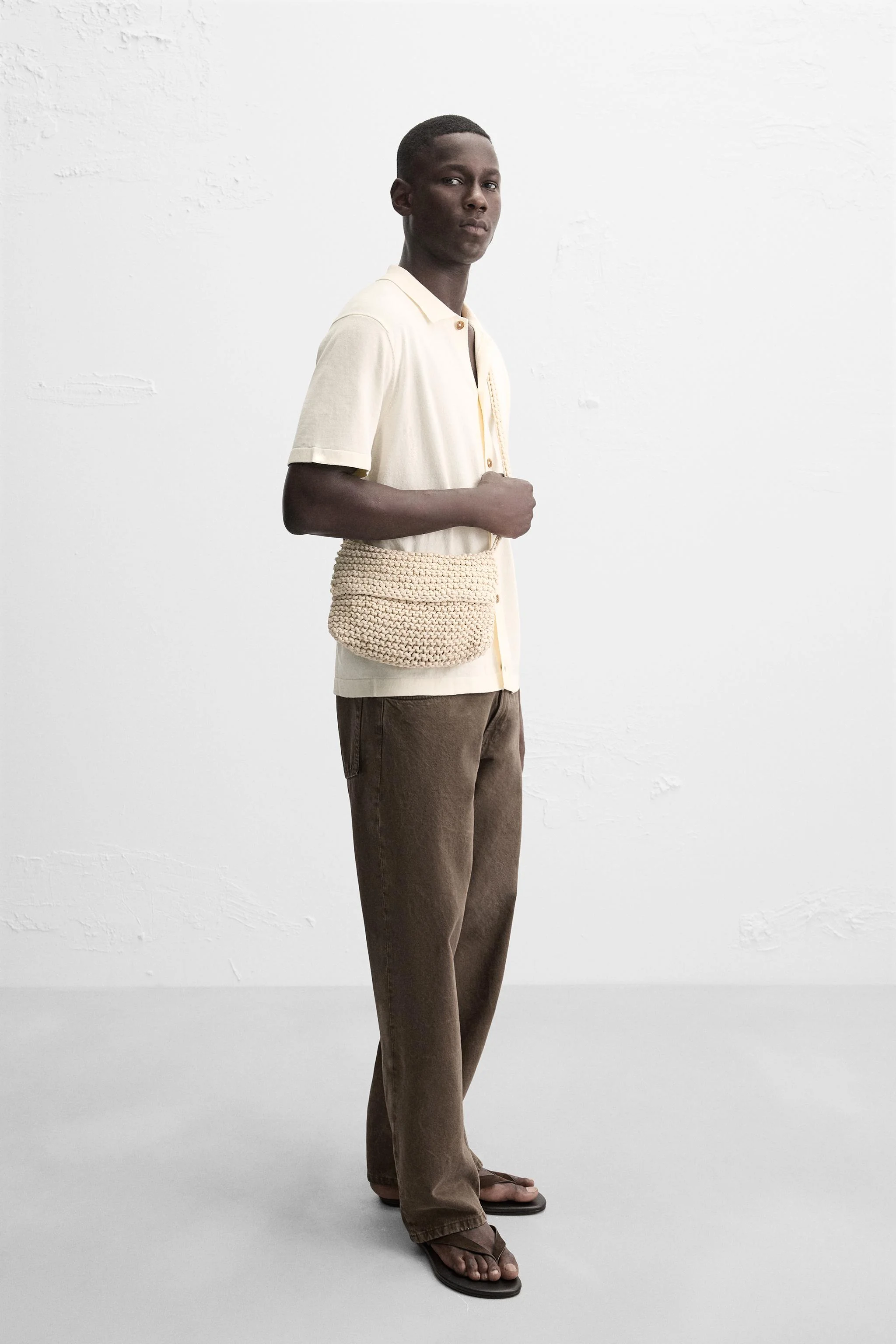 کیف رودوشی مکرومه