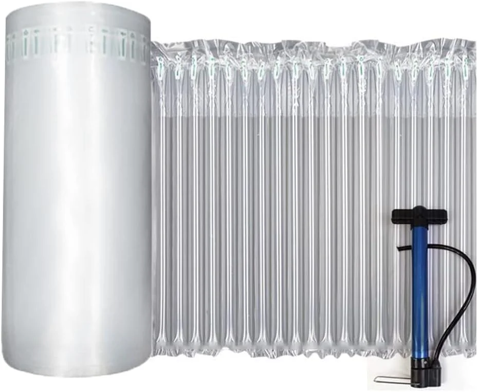 رول محافظ حبابدار، 40 سانتیمتر در 44 متر، محافظ ستونی بادی برای بسته بندی و اسباب کشی سنگین، محافظ بطری شیشه ای بزرگ برای لوازم شکستنی همراه با تلمبه رایگان