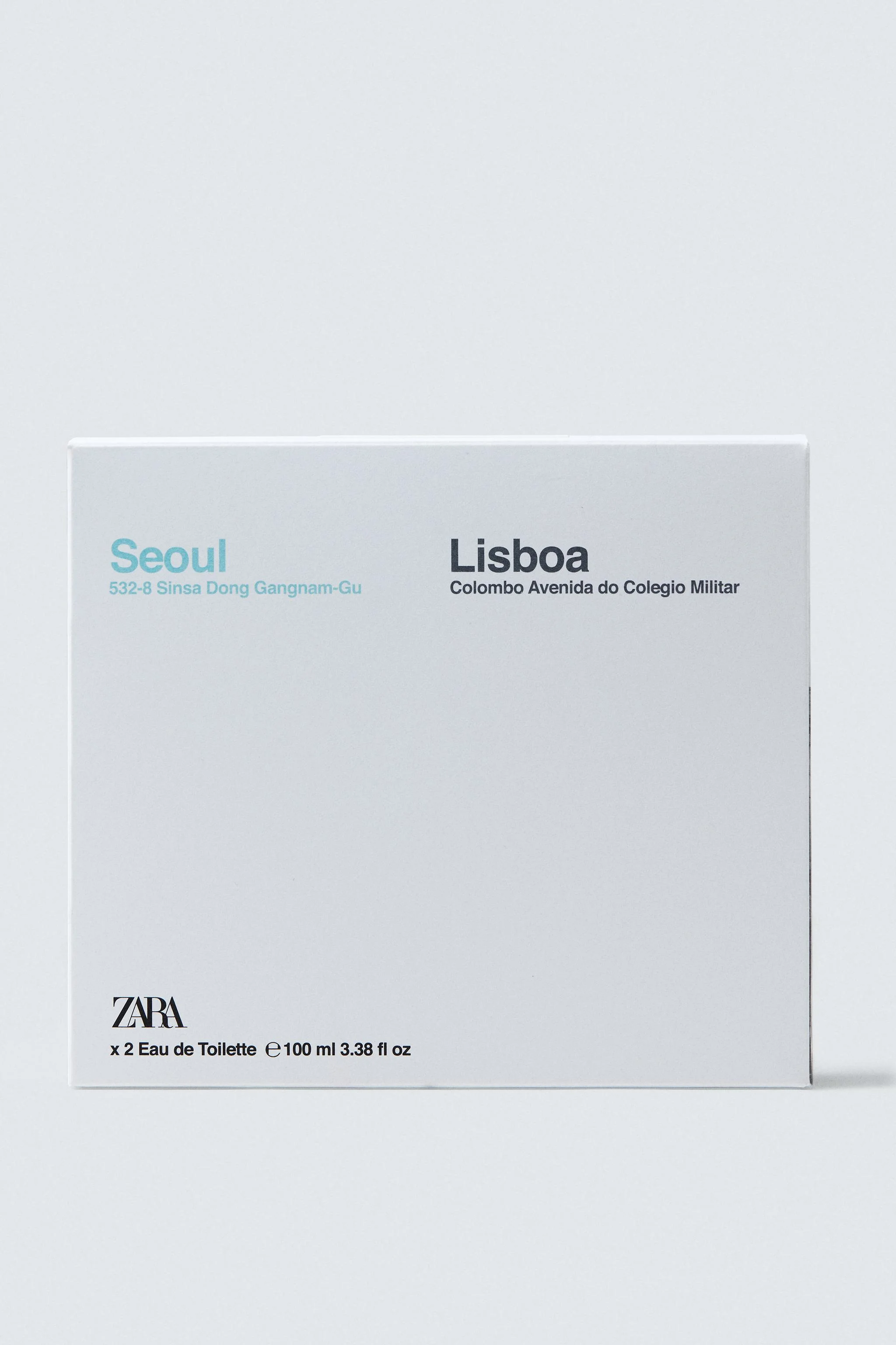 زارا سئول ۱۰۰ میلی لیتر + زارا لیسبوا ۱۰۰ میلی لیتر زارا سئول ۱۰۰ میلی لیتر + زارا لیسبوا ۱۰۰ میلی لیتر