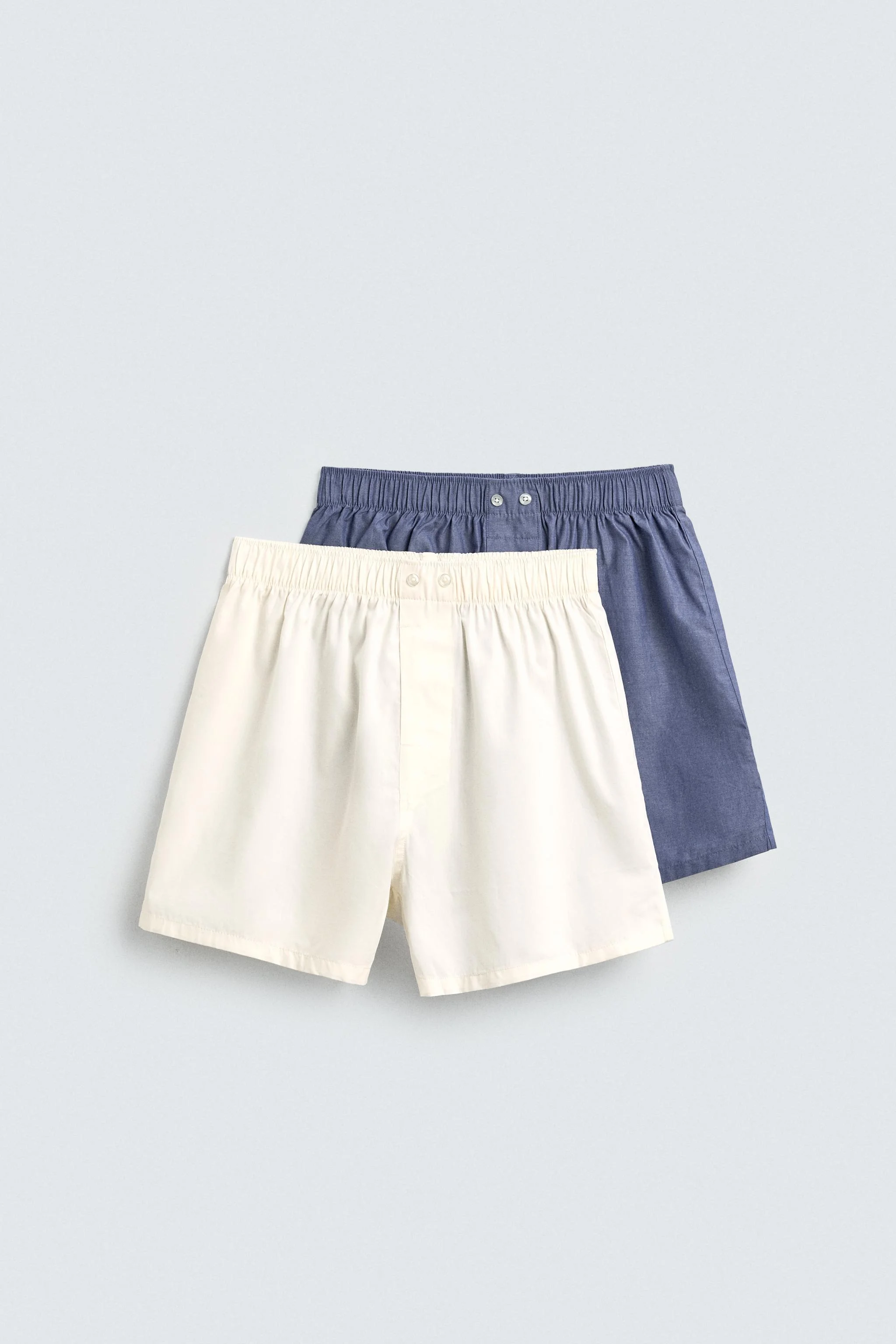 ست دو عددی شورت باکسر پاپلین ترکیبی