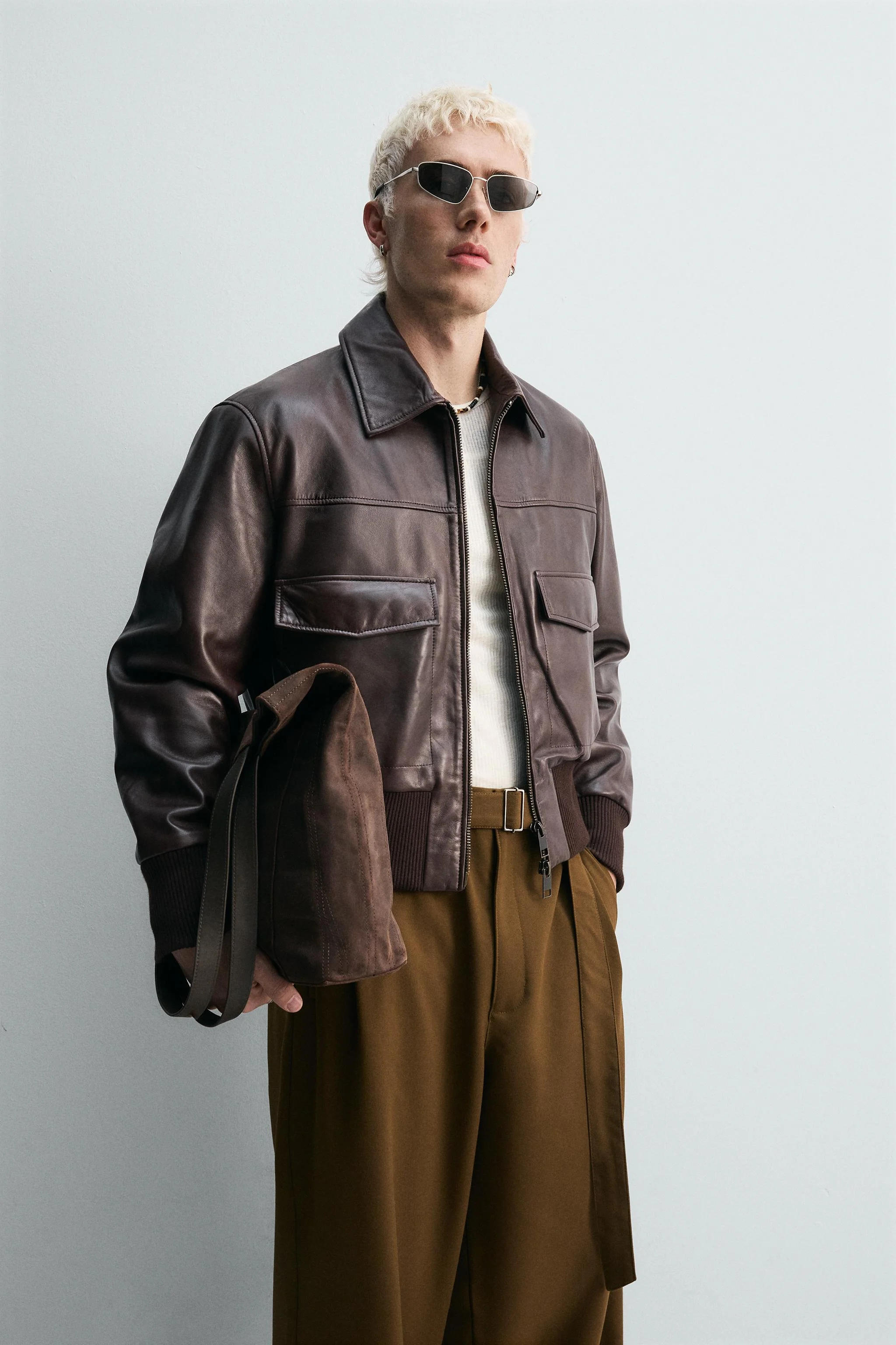 کیف دستی چرمی با پرداخت جیر