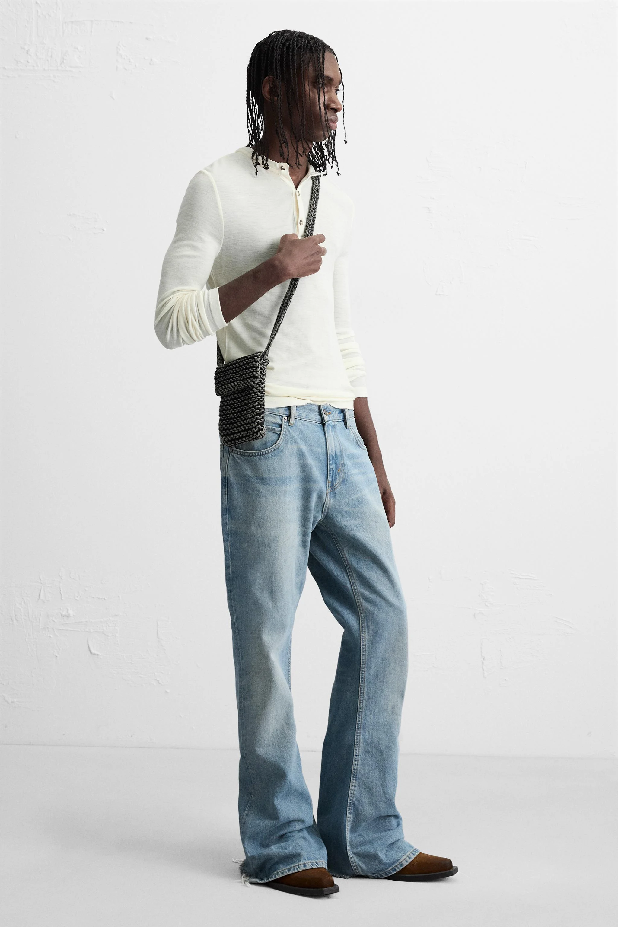 کیف رودوشی مکرومه