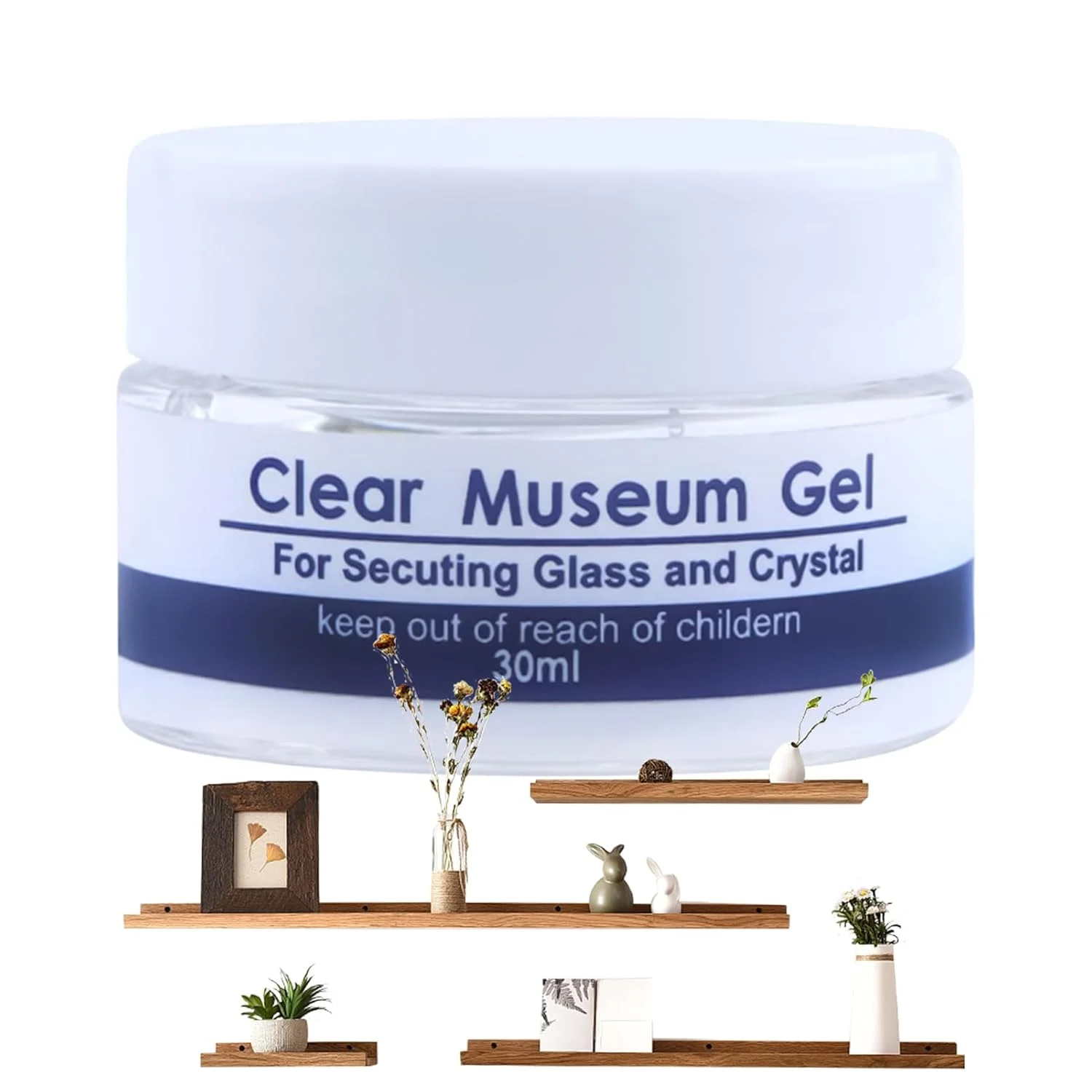 ژل شفاف موزه، ژل مخصوص نمایش آثار موزه ای، ژل شفاف قابل استفاده مجدد و جداشدنی بدون باقی مانده، جلوگیری از لرزش، بتونه مخصوص نمایشگاه ها برای مجموعه های شیشه ای سرامیکی و اکشن فیگورهای خانگی