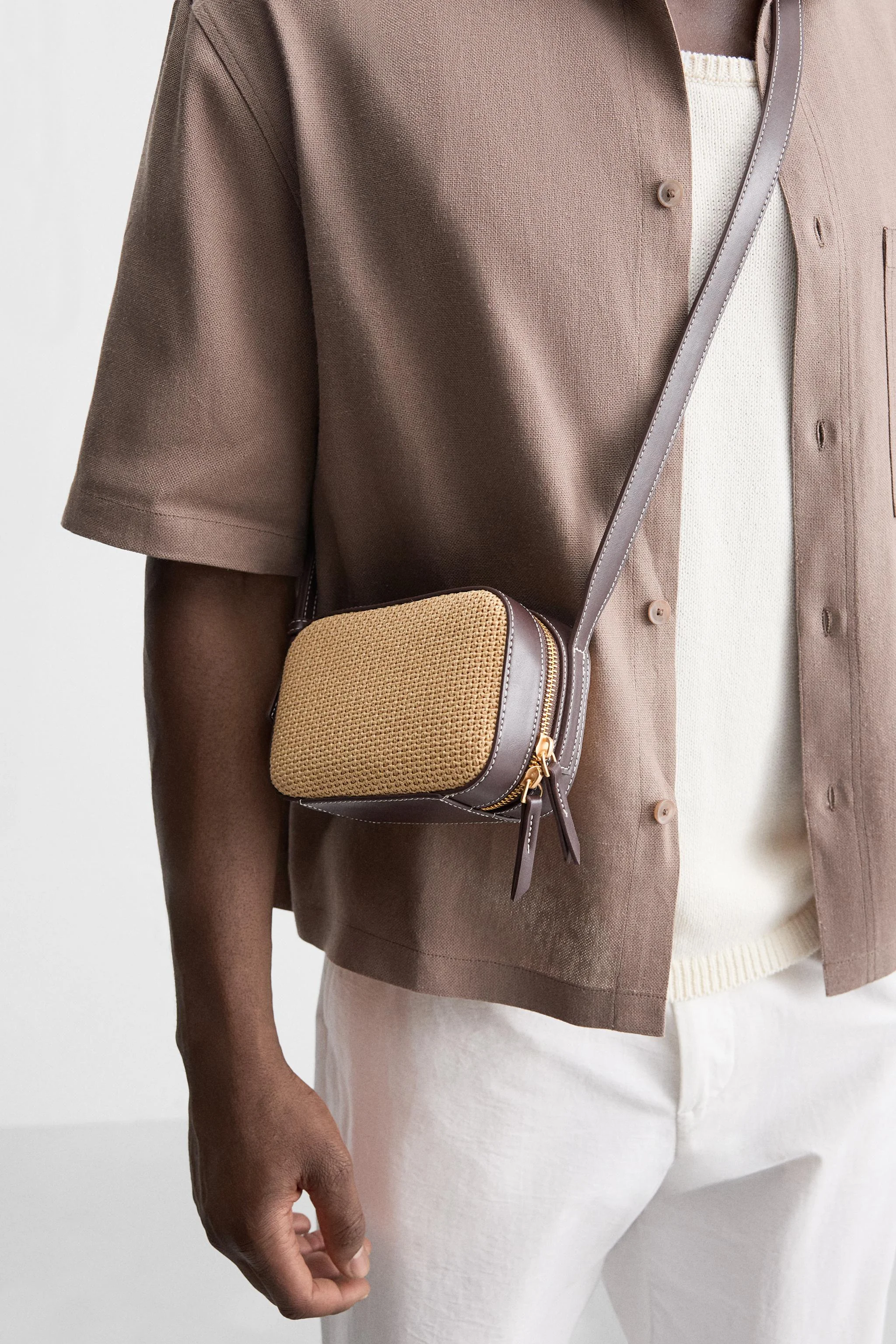 کیف رودوشی بافت دار