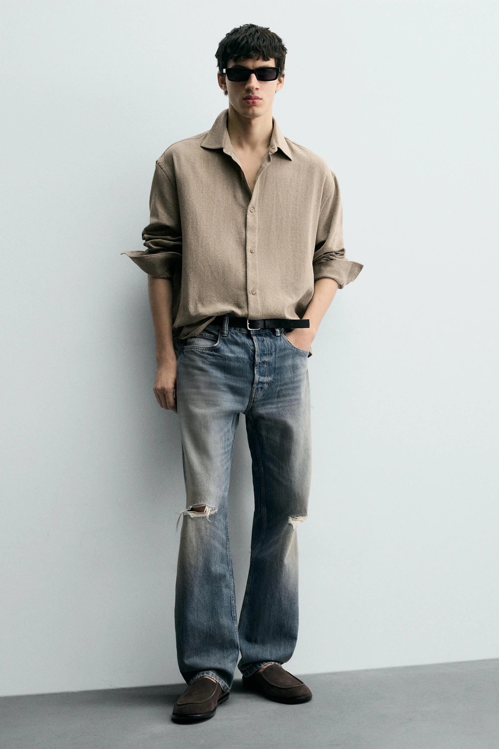 کفش کالج چرمی