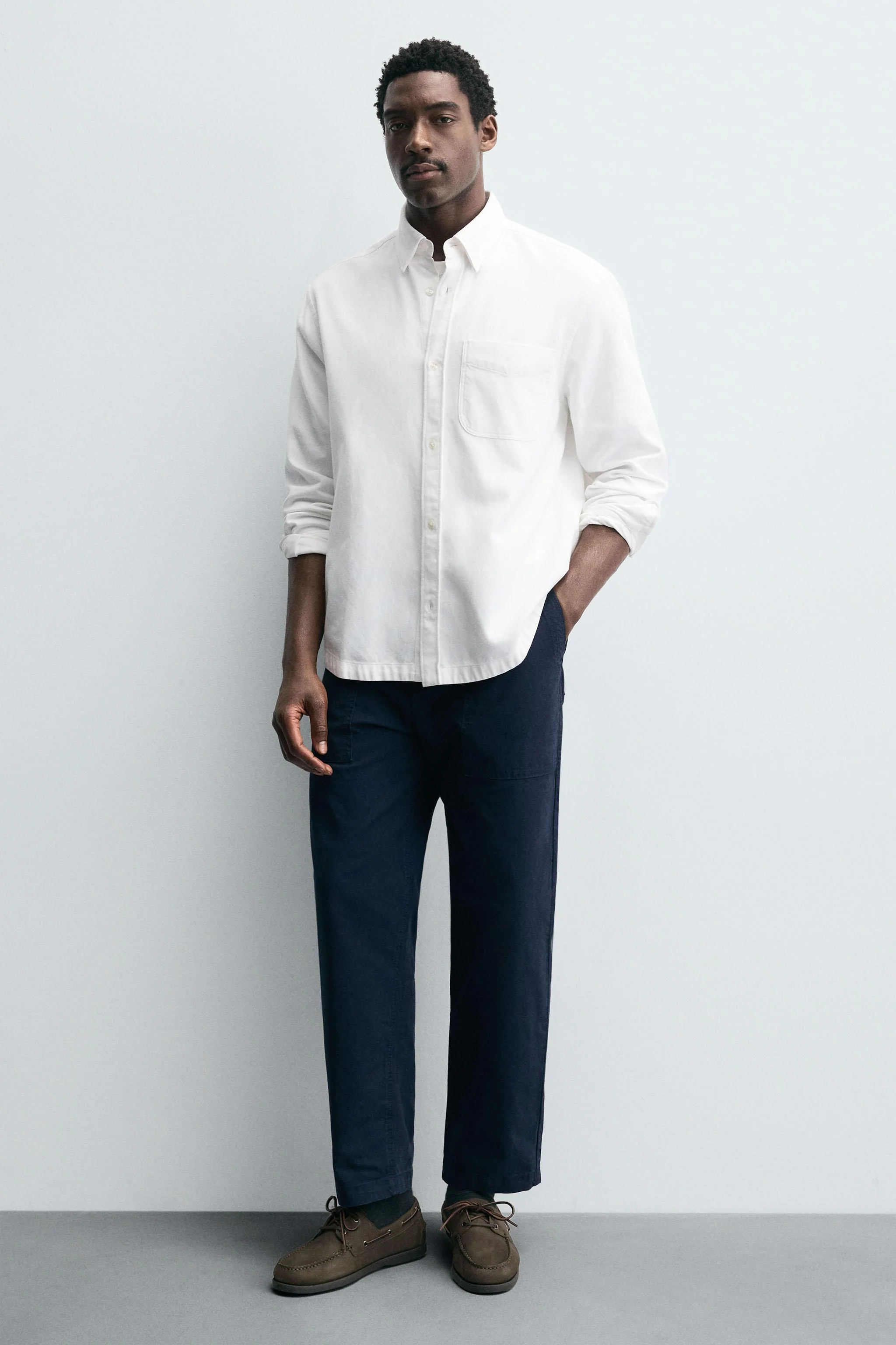 کفش عرشه چرمی